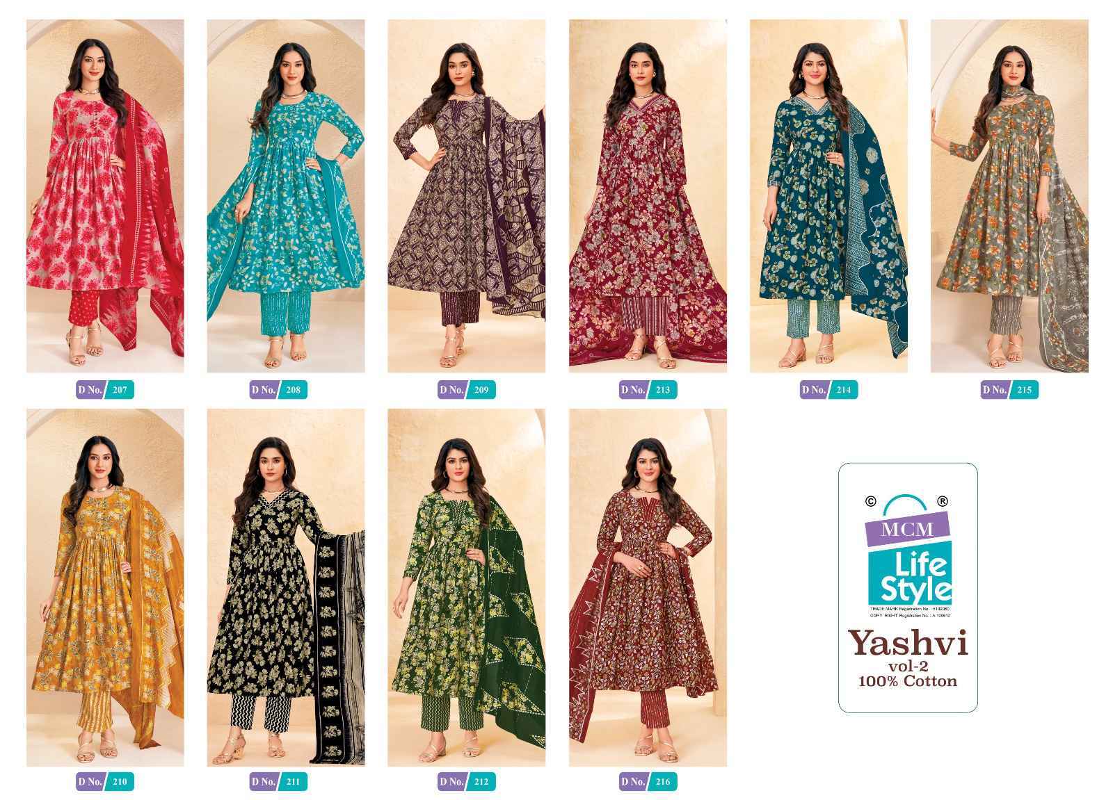 MCM Lifestyle Yashvi Vol-2 Readymade Cotton Dress (10 pcs Catalogue)