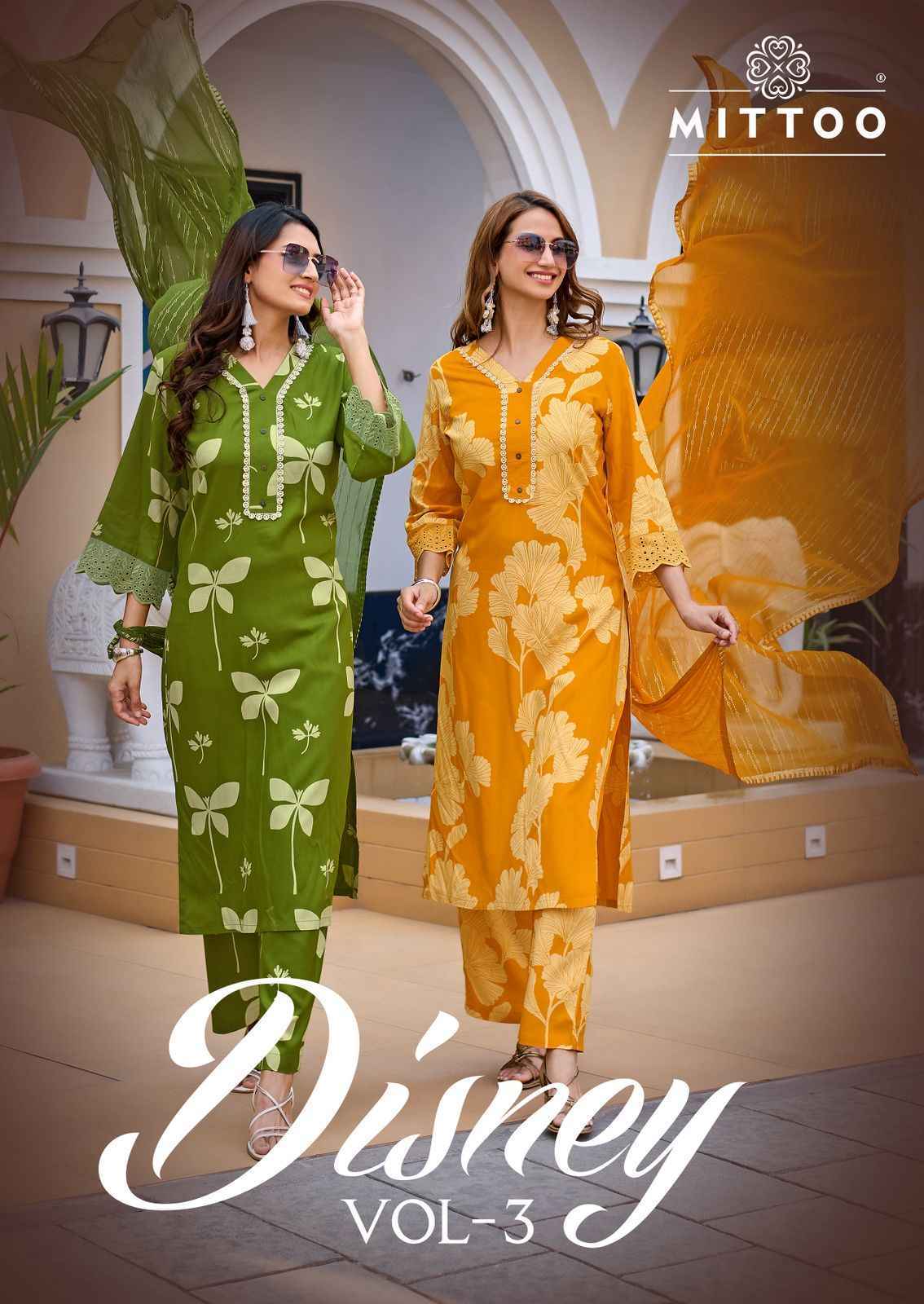 Mittoo Disney Vol-3 Rayon Readymade Suit (6 pcs Catalogue)