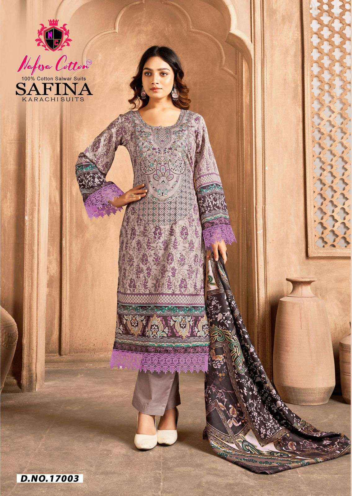 Nafisa Cotton Safina Vol-17 Cotton Dress Material (6 pcs Catalogue)