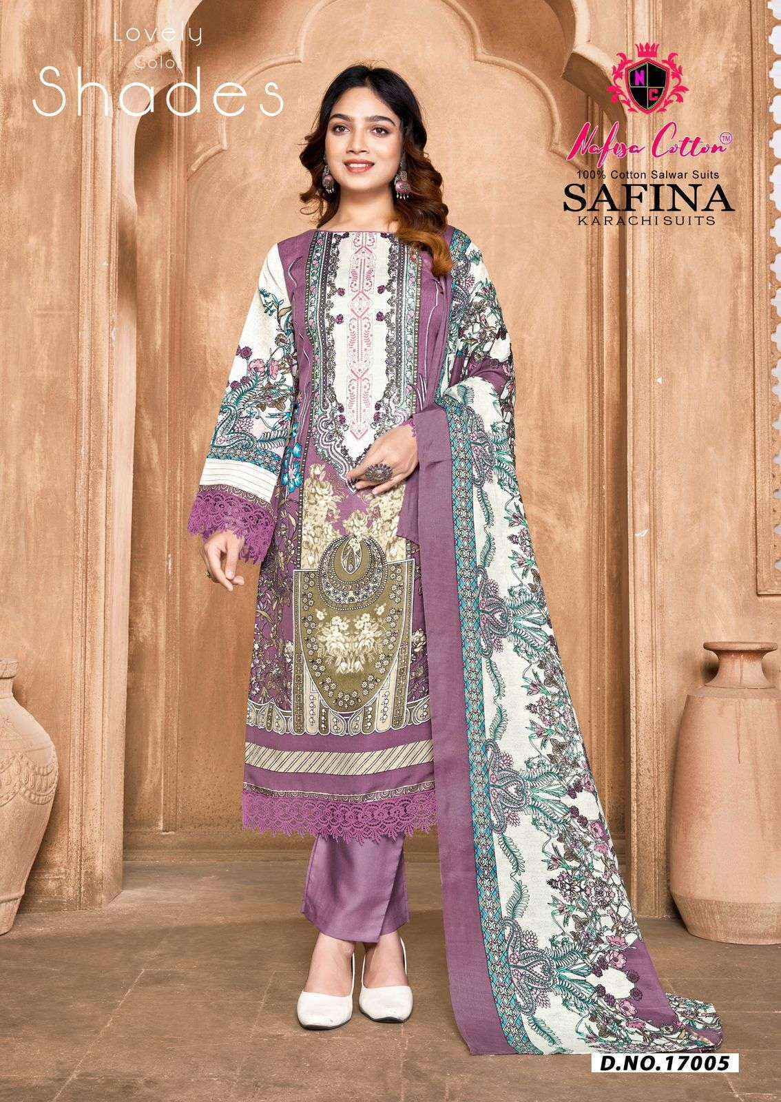 Nafisa Cotton Safina Vol-17 Cotton Dress Material (6 pcs Catalogue)