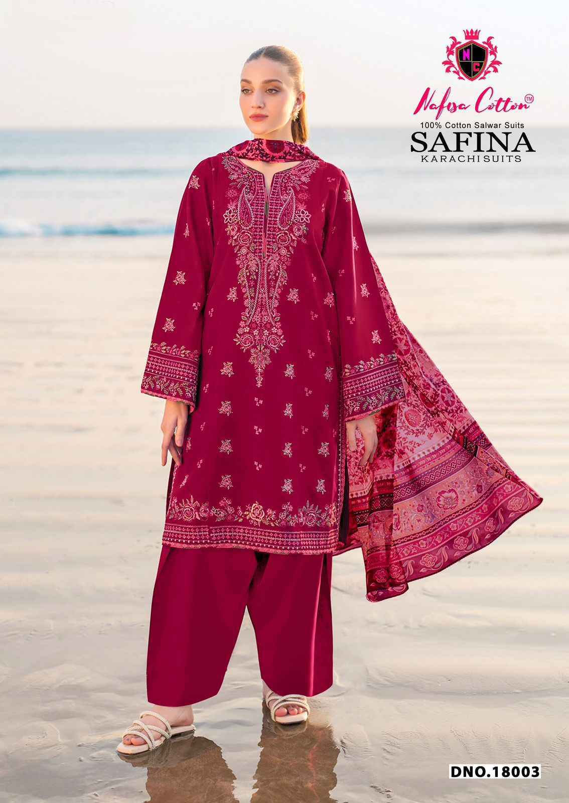 Nafisa Cotton Safina Vol-18 Cotton Dress Material (6 pcs Catalogue)