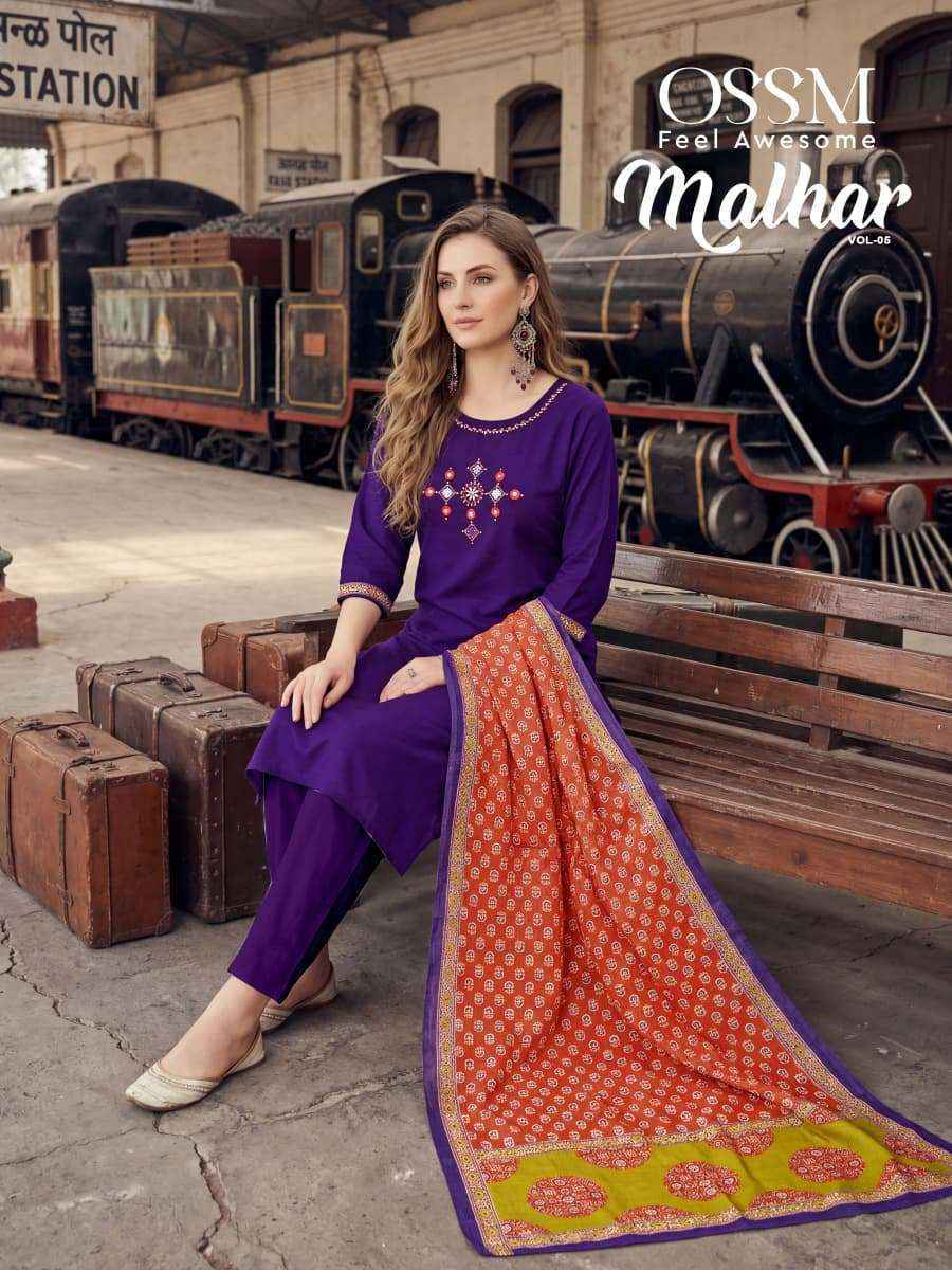 Ossm Malhar Vol-5 Cotton Readymade Suit (4 pcs Catalogue)