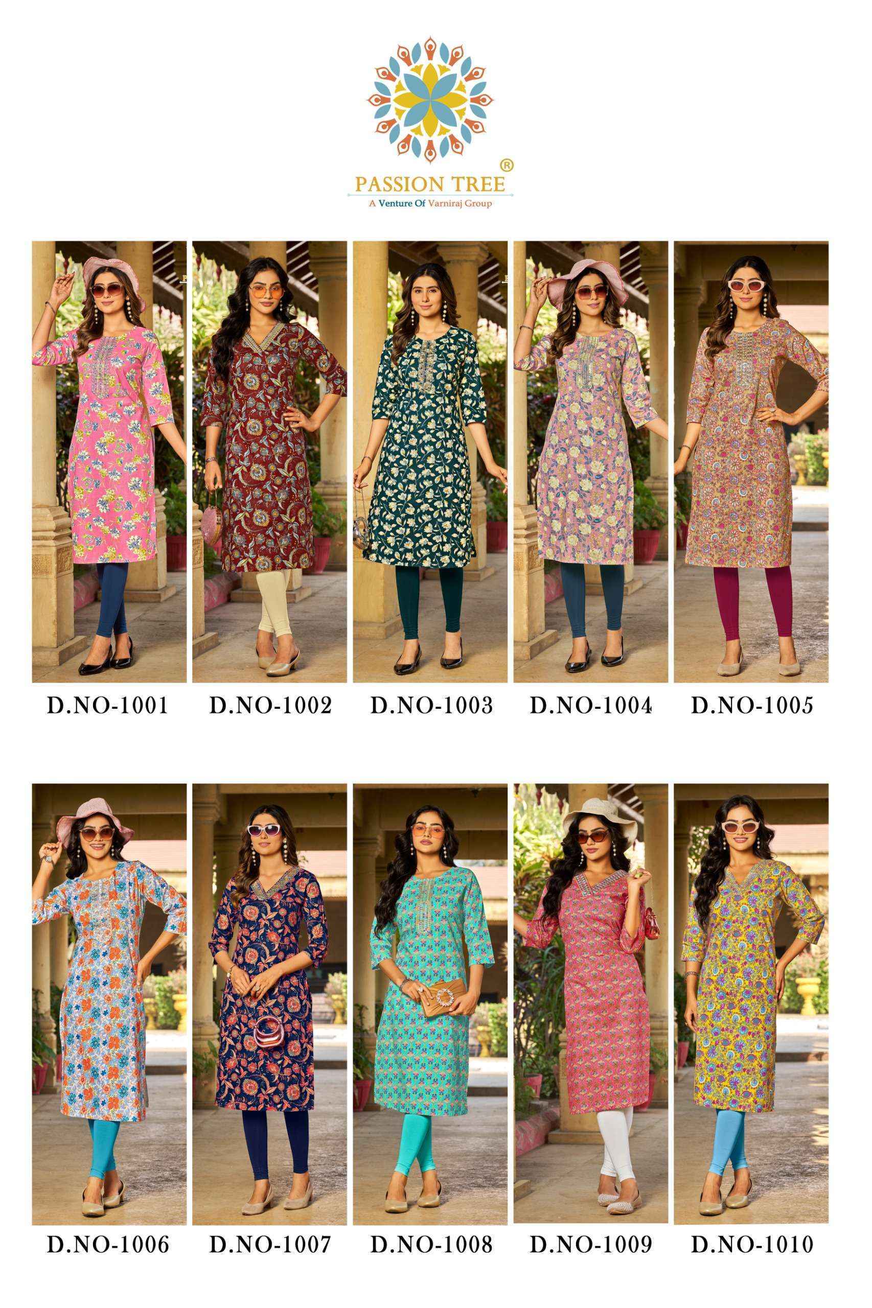 Passion Tree Pahel Vol-2 Cotton Kurti (10 pcs Catalogue)