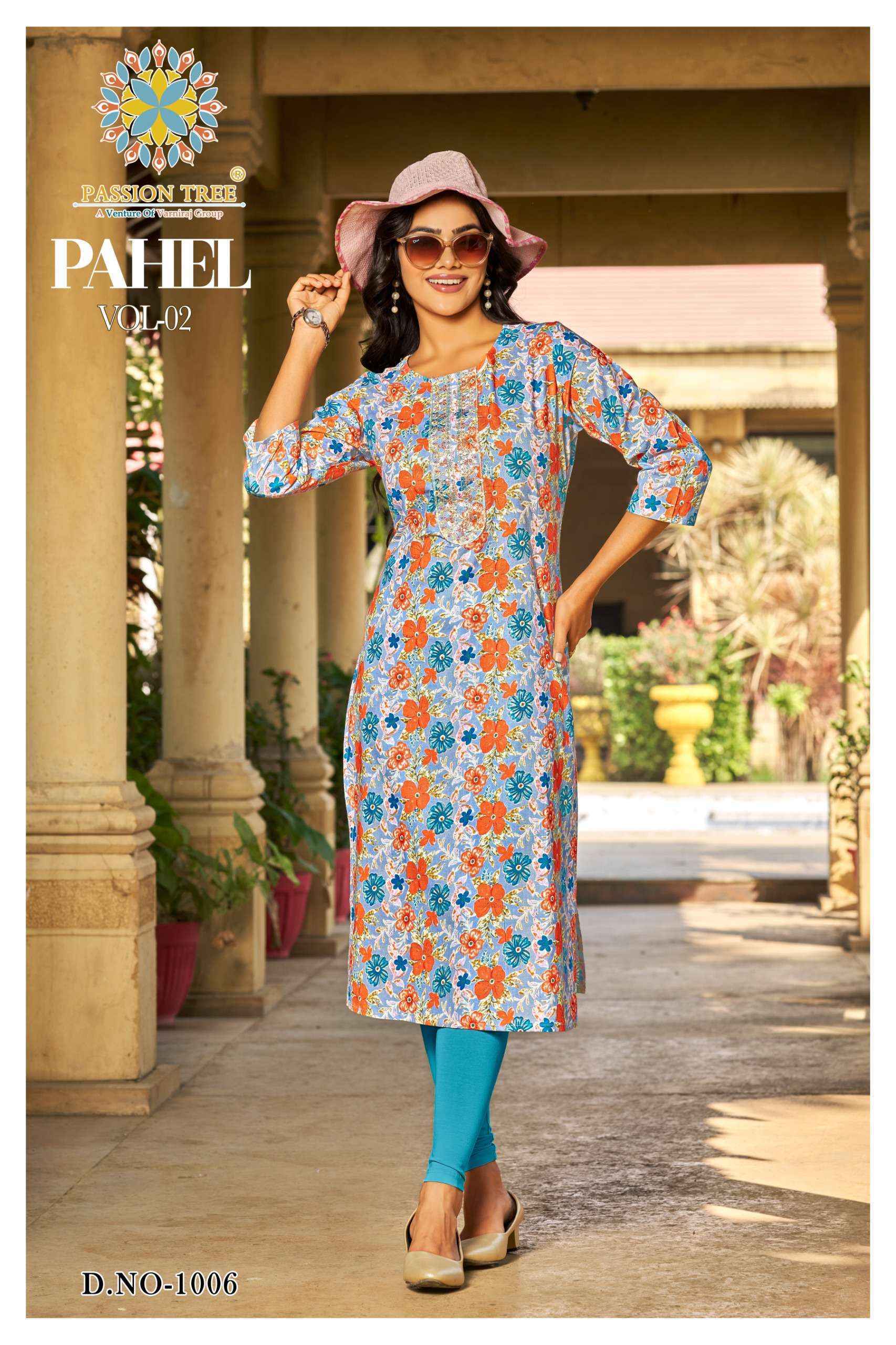 Passion Tree Pahel Vol-2 Cotton Kurti (10 pcs Catalogue)