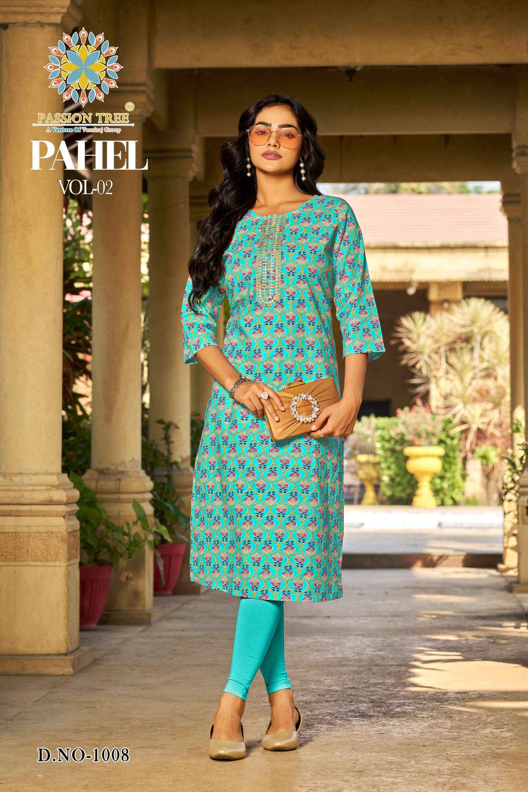 Passion Tree Pahel Vol-2 Cotton Kurti (10 pcs Catalogue)