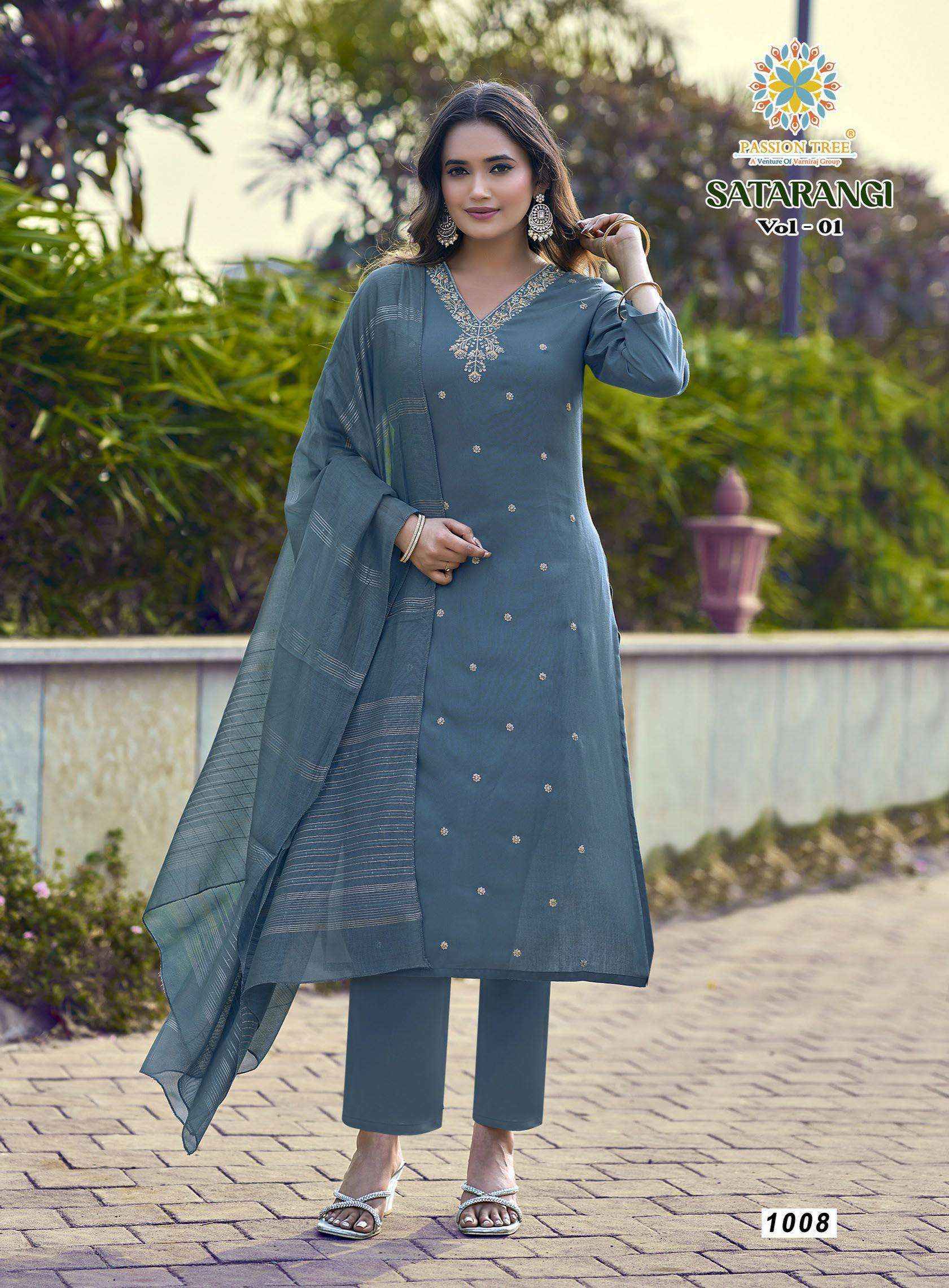 Passion Tree Satarangi Vol-1 Rayon Readymade Suit (9 pcs Catalogue)