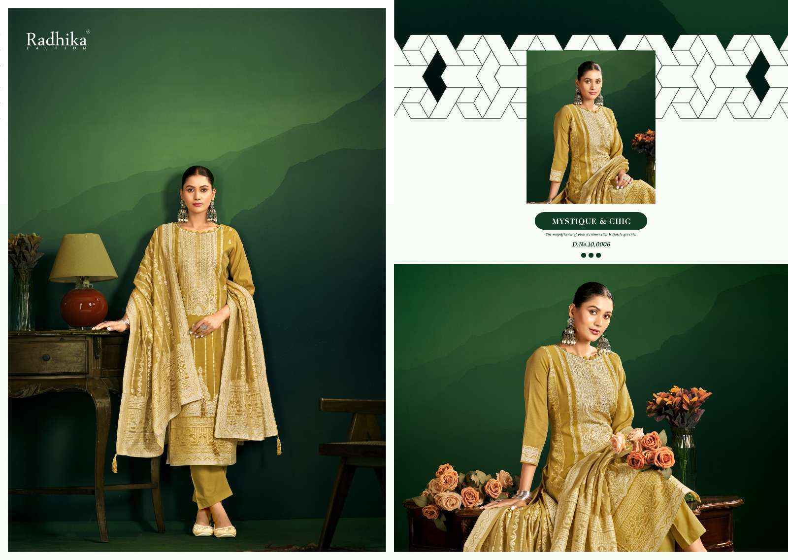 Radhika Fashion Azara Banarashi Adah Vol-11 Cotton Dress Material (6 pcs Catalogue)