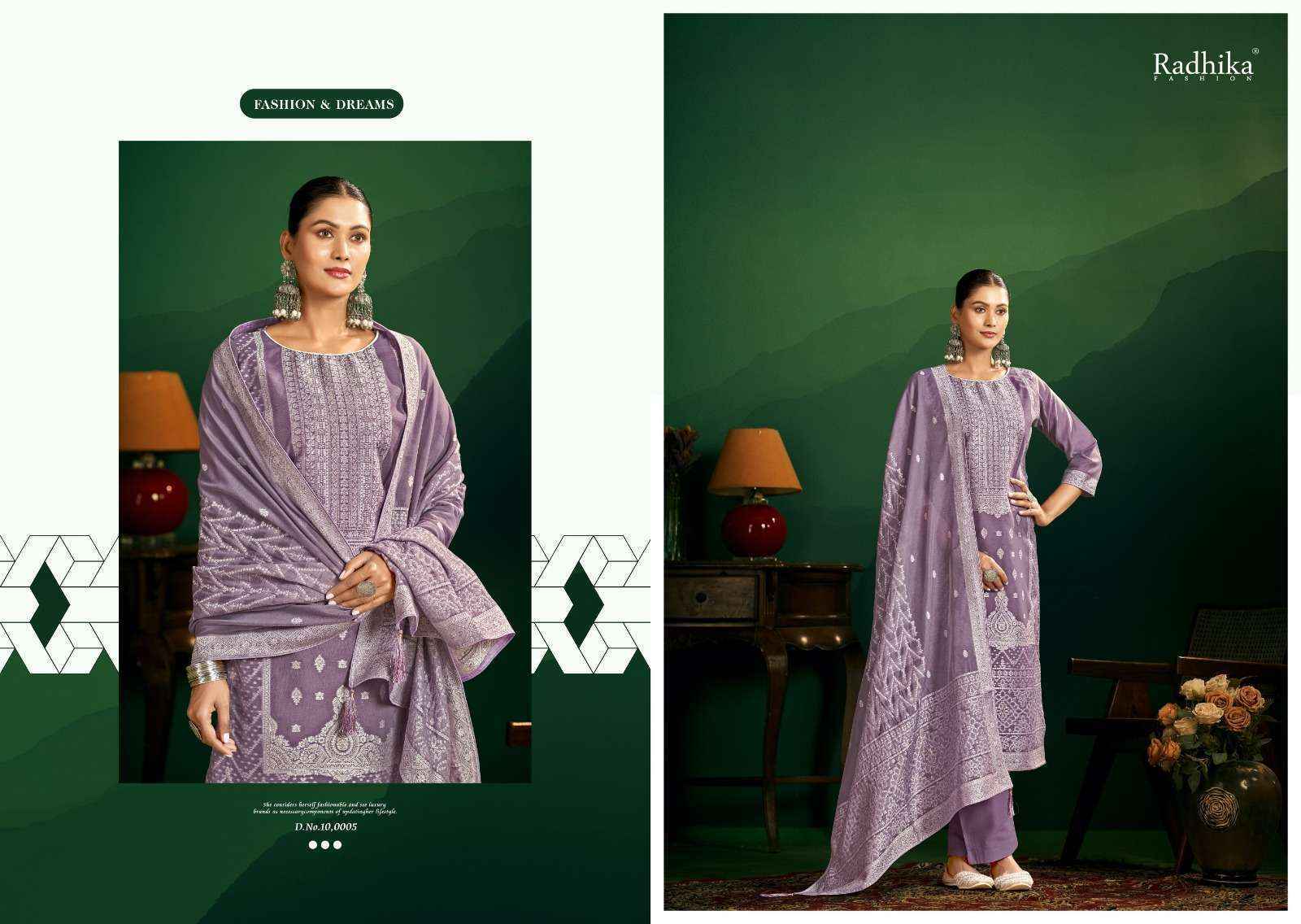 Radhika Fashion Azara Banarashi Adah Vol-11 Cotton Dress Material (6 pcs Catalogue)