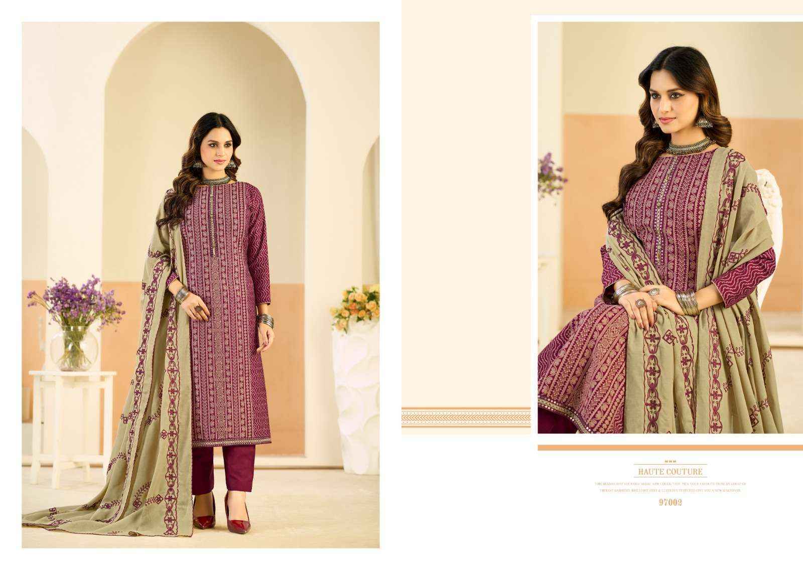 Radhika Fashion Azara Black Berry Vol-18 Viscose Dress Material (4 pcs Catalogue)