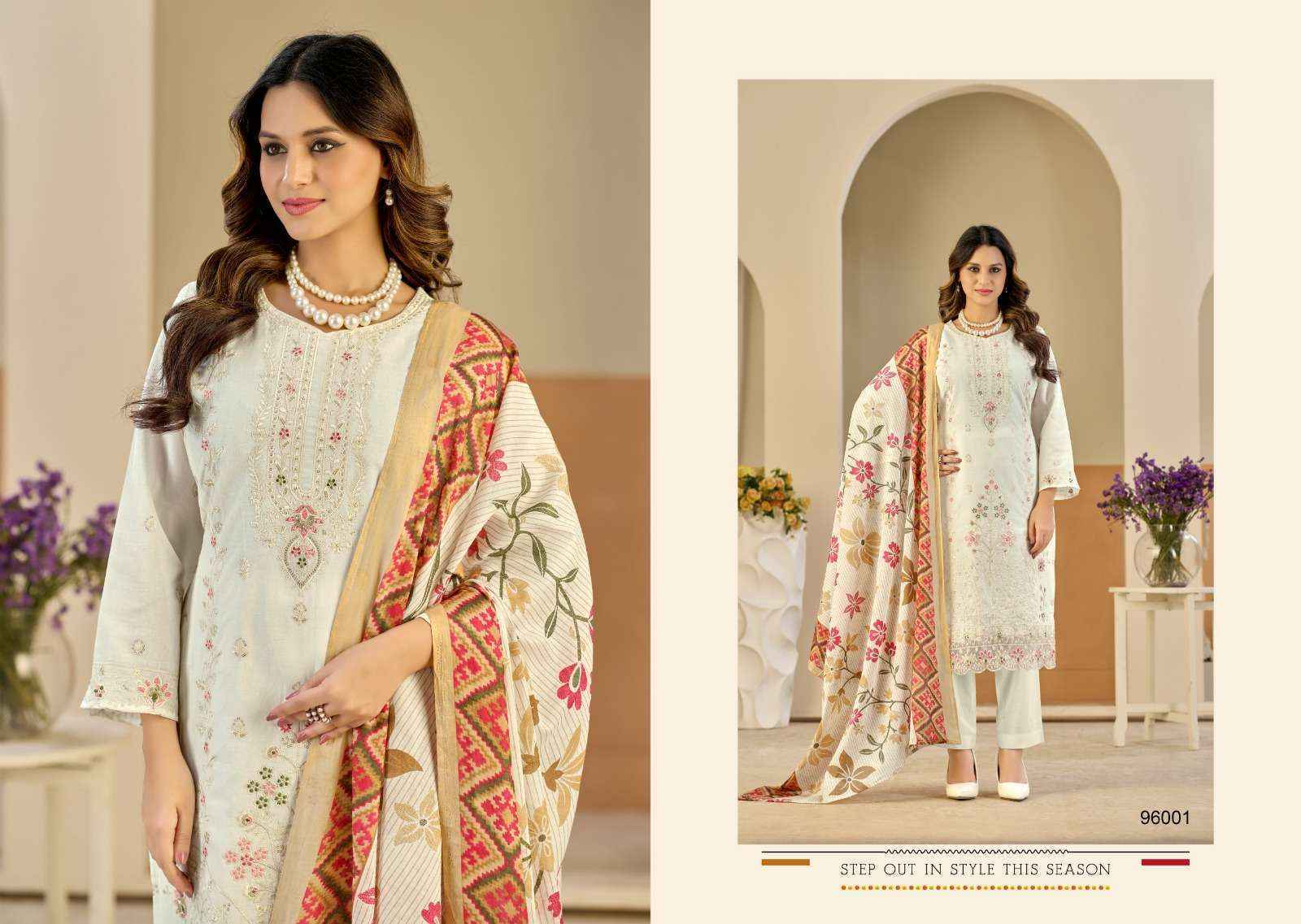 Radhika Fashion Azara Zubeda Vol-4 Lawn Cotton Dress Material (2 pcs Catalogue)