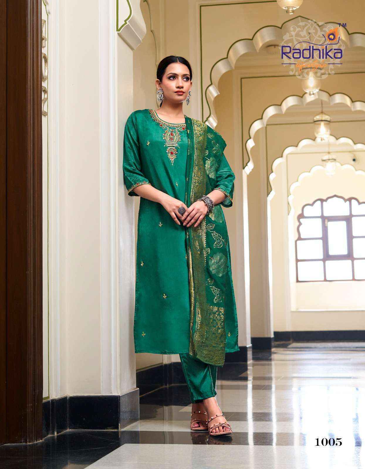 Radhika Lifestyle Karishma Vol-1 Silk Readymadde Suit (6 pcs Catalogue)