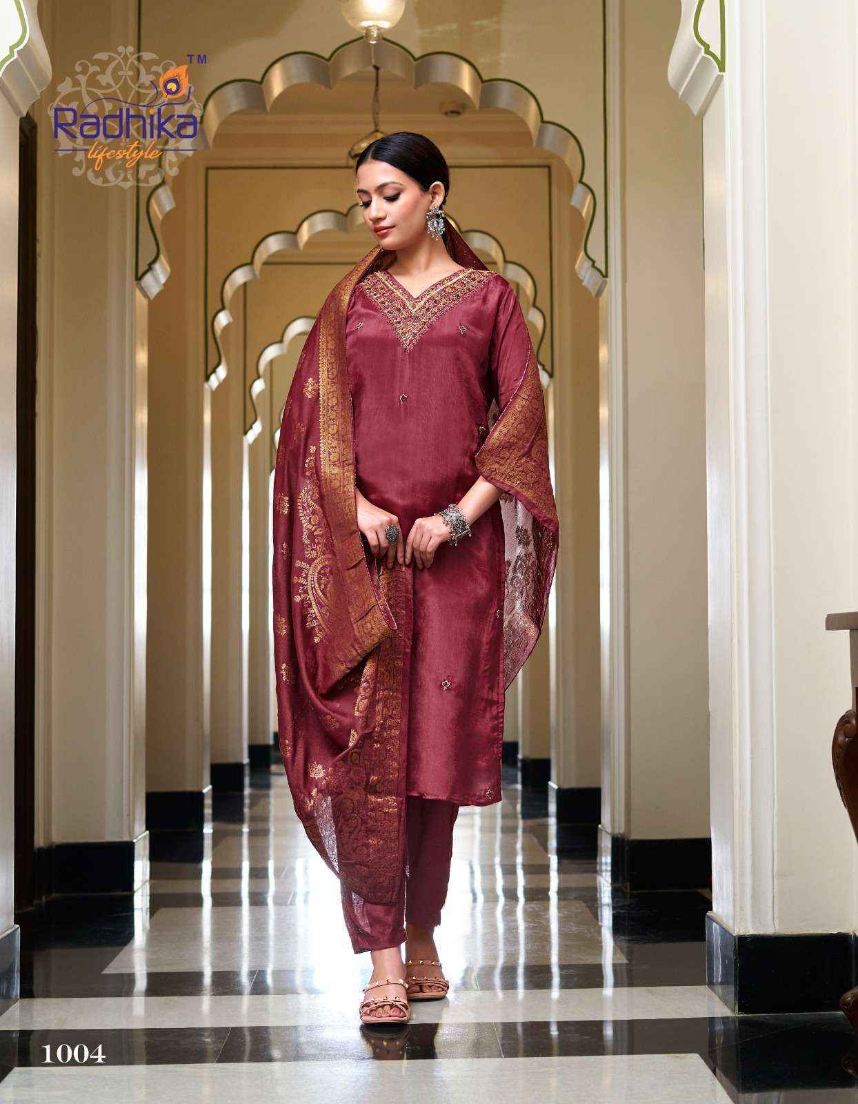 Radhika Lifestyle Karishma Vol-1 Silk Readymadde Suit (6 pcs Catalogue)