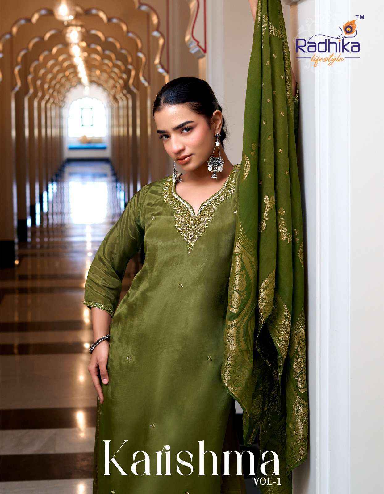 Radhika Lifestyle Karishma Vol-1 Silk Readymadde Suit (6 pcs Catalogue)