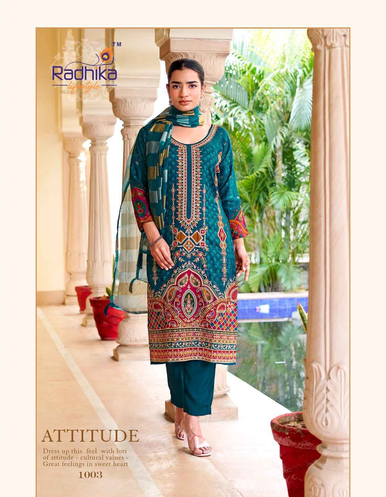 Radhika Lifestyle Ziana Dola Silk Readymade Suit (6 pcs Catalogue)