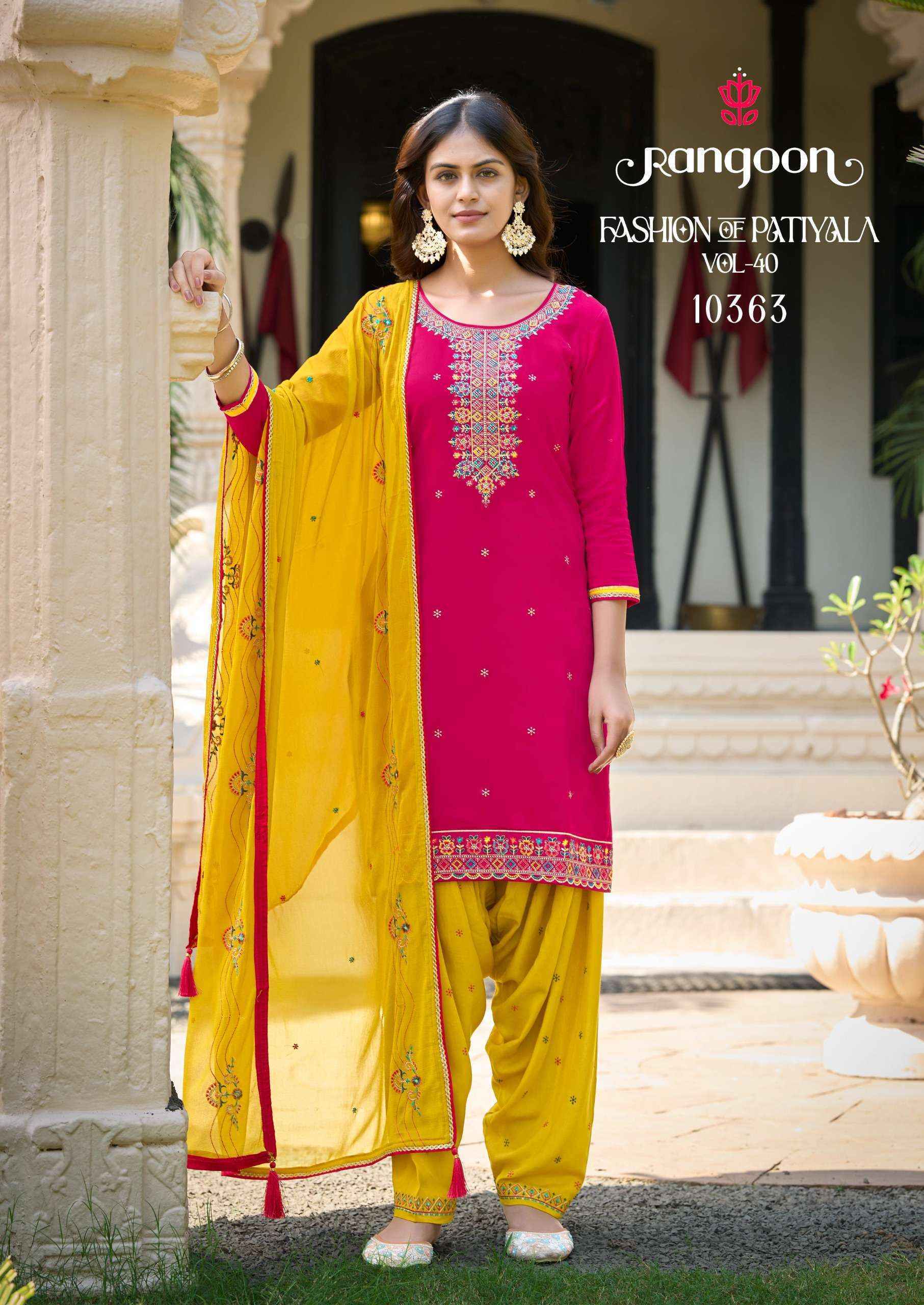 Rangoon Fashion Of Patiyala Vol-40 Jam Silk Readymade Suit (6 pcs Catalogue)