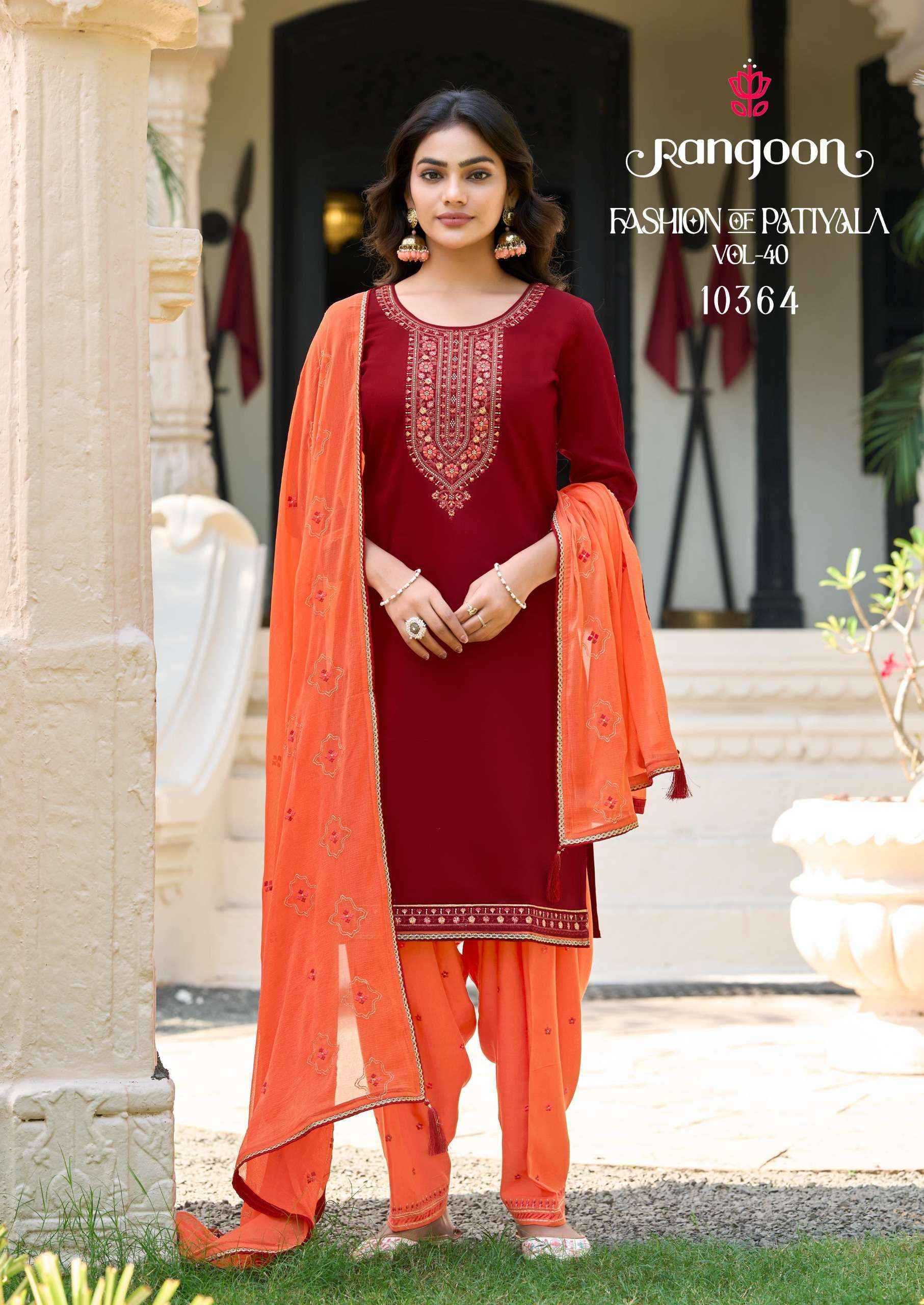 Rangoon Fashion Of Patiyala Vol-40 Jam Silk Readymade Suit (6 pcs Catalogue)