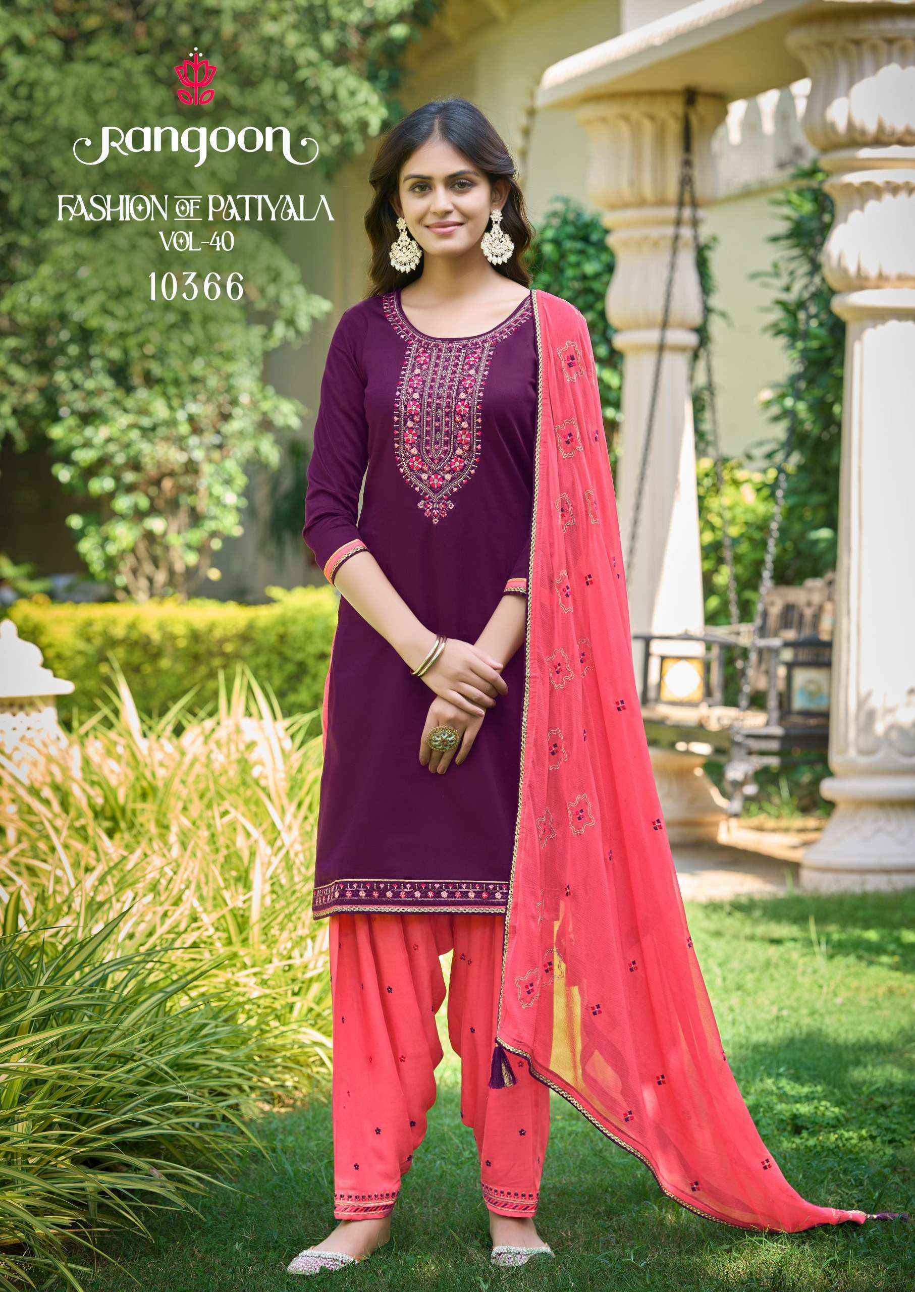 Rangoon Fashion Of Patiyala Vol-40 Jam Silk Readymade Suit (6 pcs Catalogue)