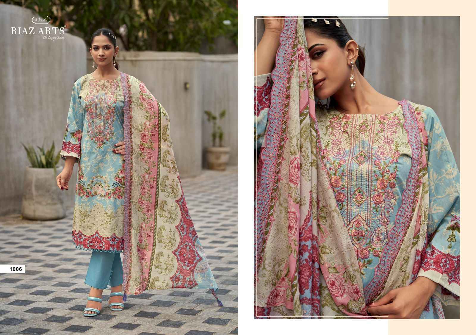Riaz Arts Karigiri E Saeed Edition-2 Cotton Camric Lawn Dress Material (6 pcs Catalogue)