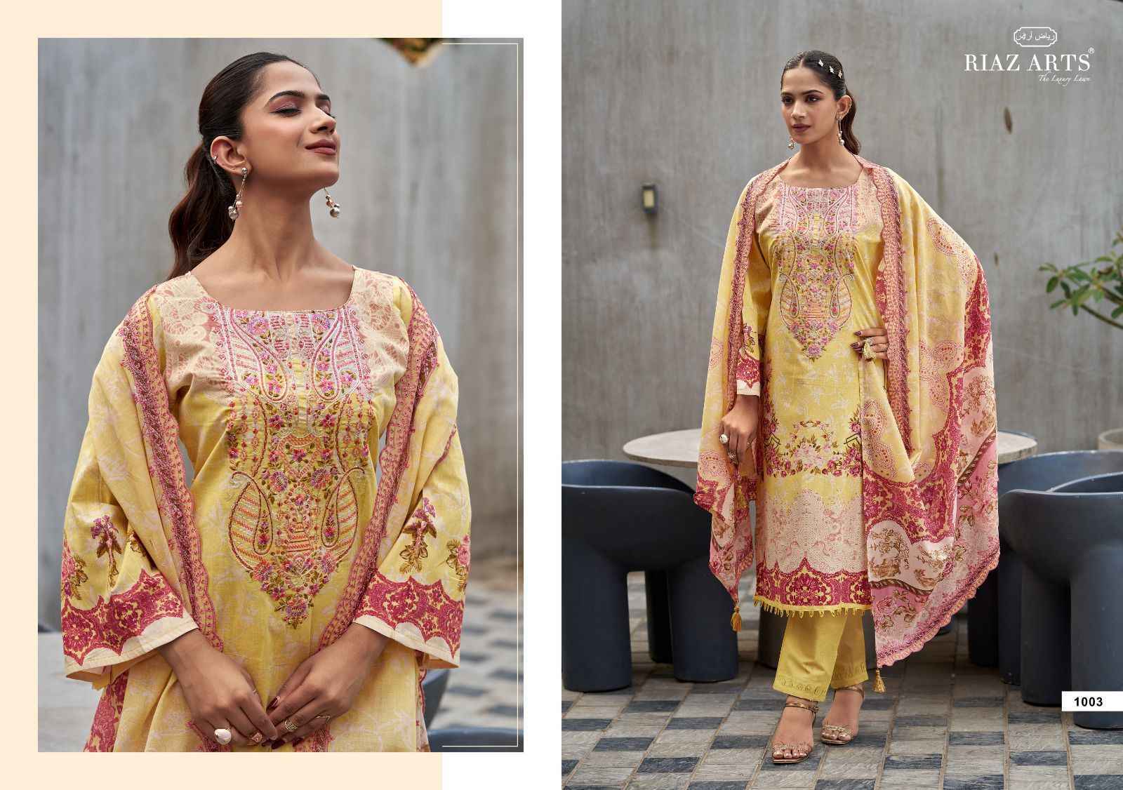 Riaz Arts Karigiri E Saeed Edition-2 Cotton Camric Lawn Dress Material (6 pcs Catalogue)