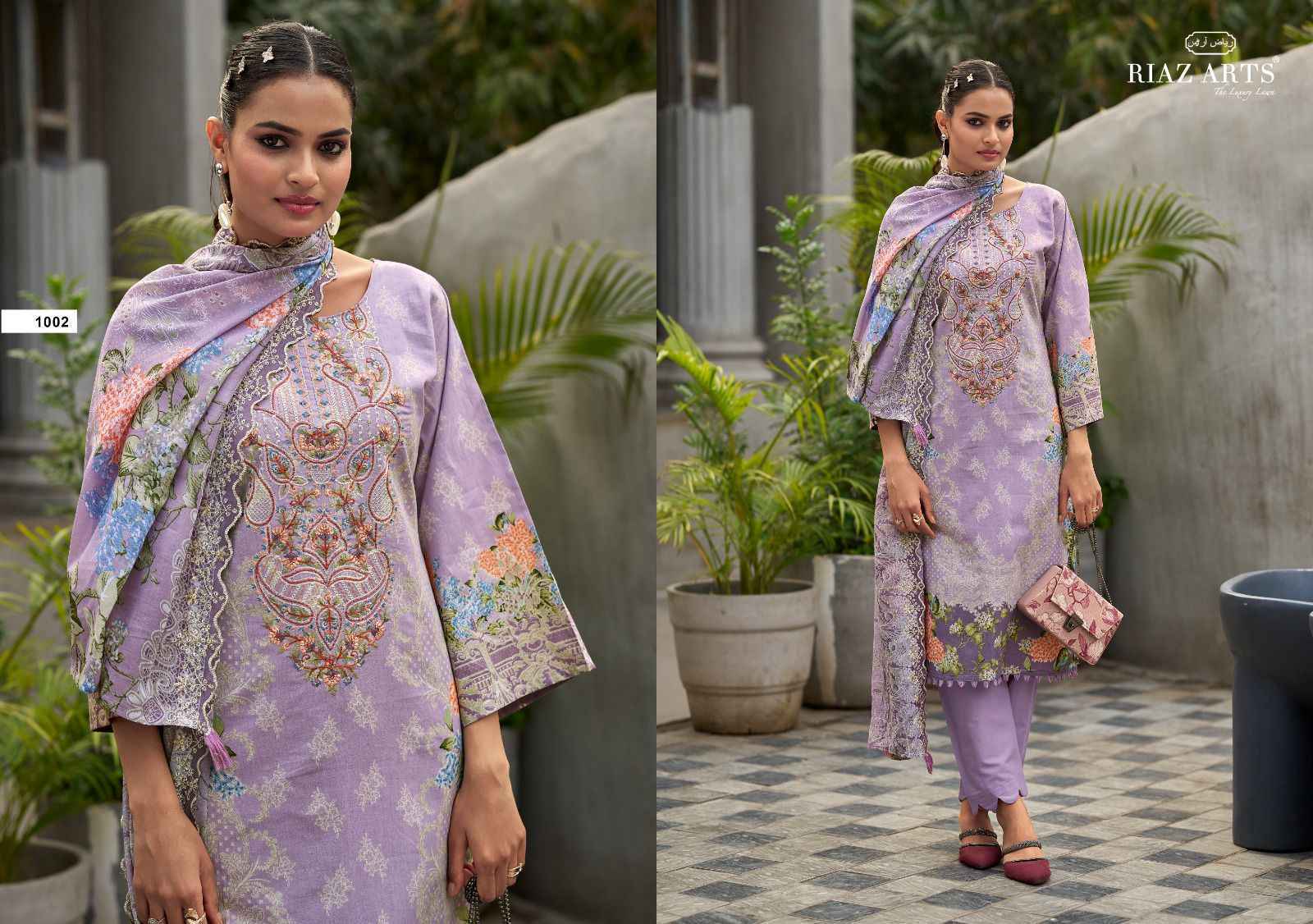 Riaz Arts Karigiri E Saeed Edition-2 Cotton Camric Lawn Dress Material (6 pcs Catalogue)