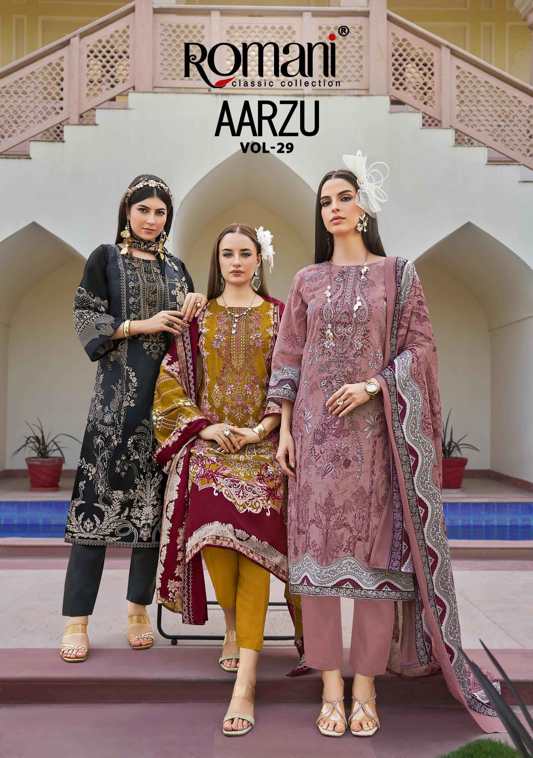 Romani Aarzu Vol-29 Cotton Dress Material (8 pcs Catalogue)