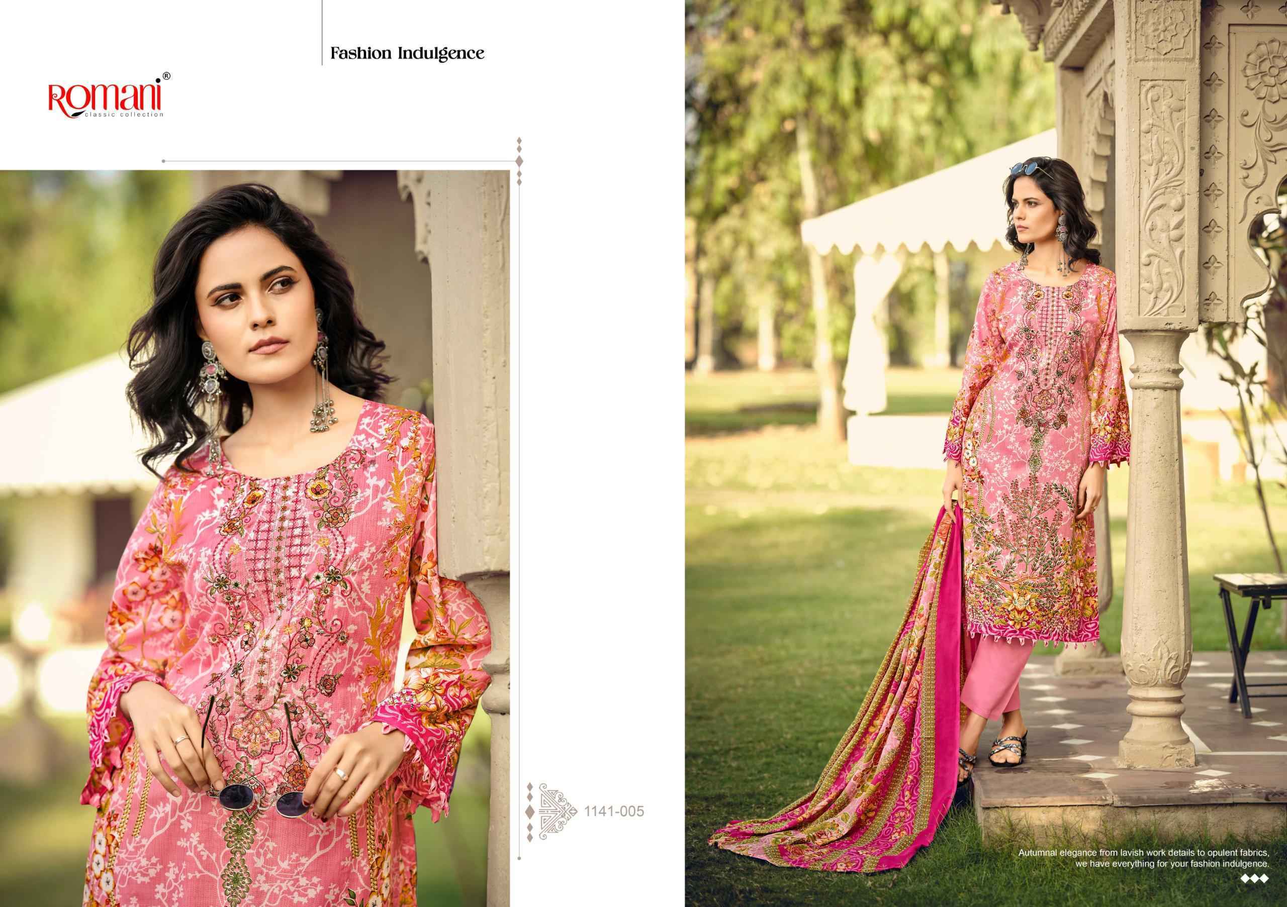 Romani Needle Wonder Vol-10 Cotton Dress Material (8 pcs Catalogue)