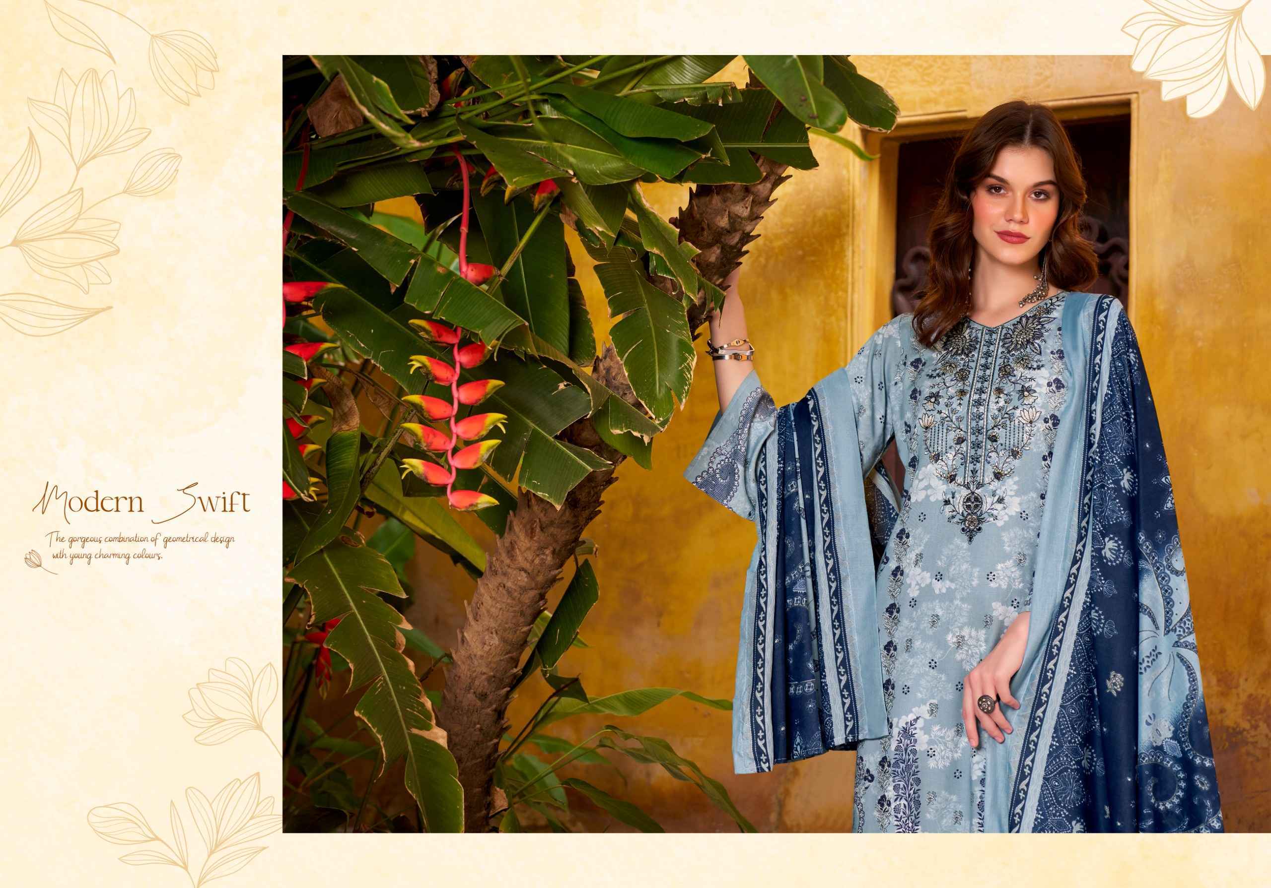 Romani Needle Wonder Vol-9 Cotton Dress Material (8 pcs Catalogue)