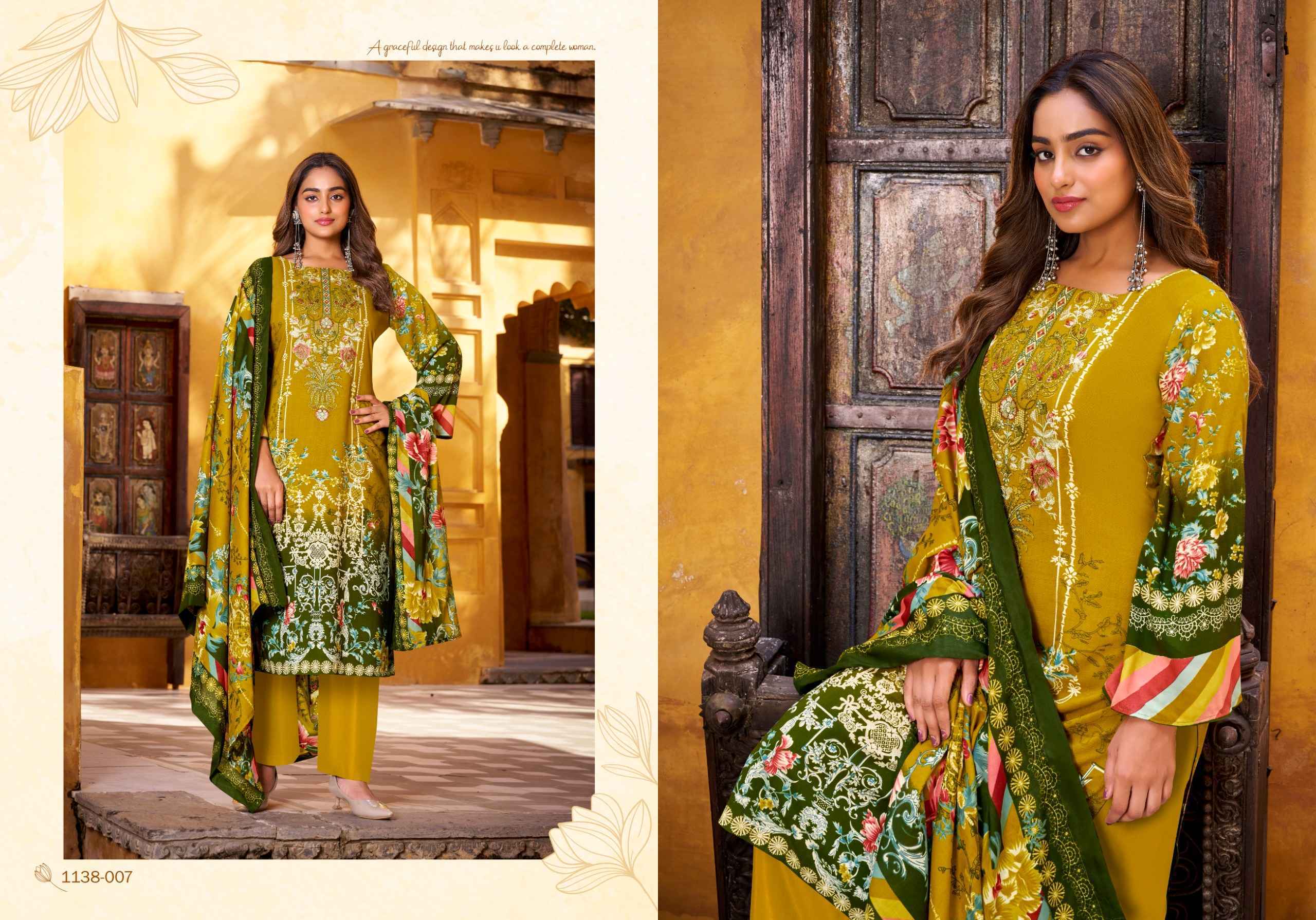 Romani Needle Wonder Vol-9 Cotton Dress Material (8 pcs Catalogue)