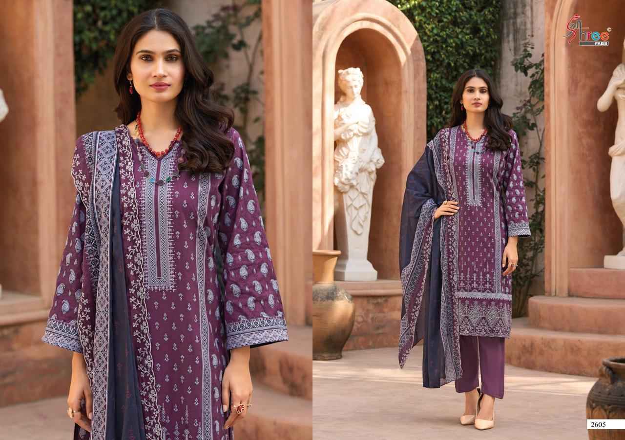 Shree Fabs Bin Saeed Lawn Collection Vol-26 Cotton Dress Material (6 pcs Catalogue)