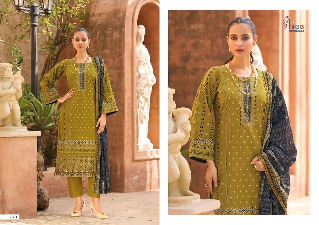 Shree Fabs Bin Saeed Lawn Collection Vol-26 Cotton Dress Material (6 pcs Catalogue)