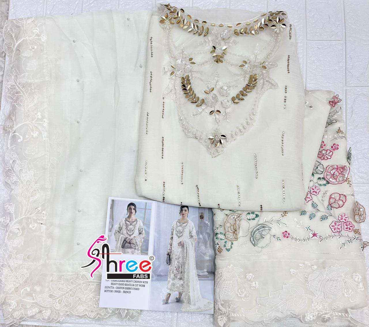 Shree Fabs D No SF-5559 Chiffon Dress Material (4 pcs Catalogue)