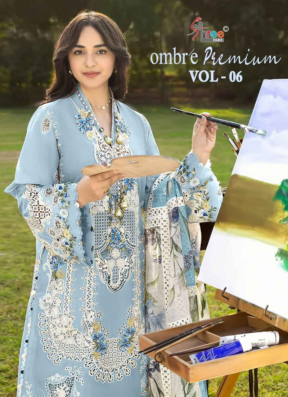 Shree Fabs Ombre Premium Vol-6 Cotton Dress Material (6 pcs Catalogue)