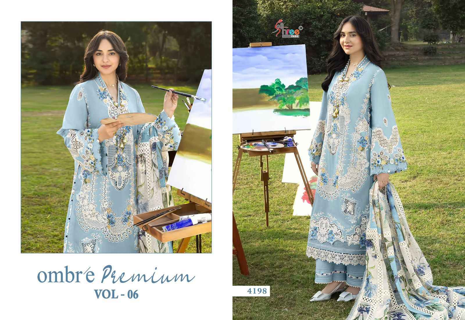 Shree Fabs Ombre Premium Vol-6 Cotton Dress Material (6 pcs Catalogue)