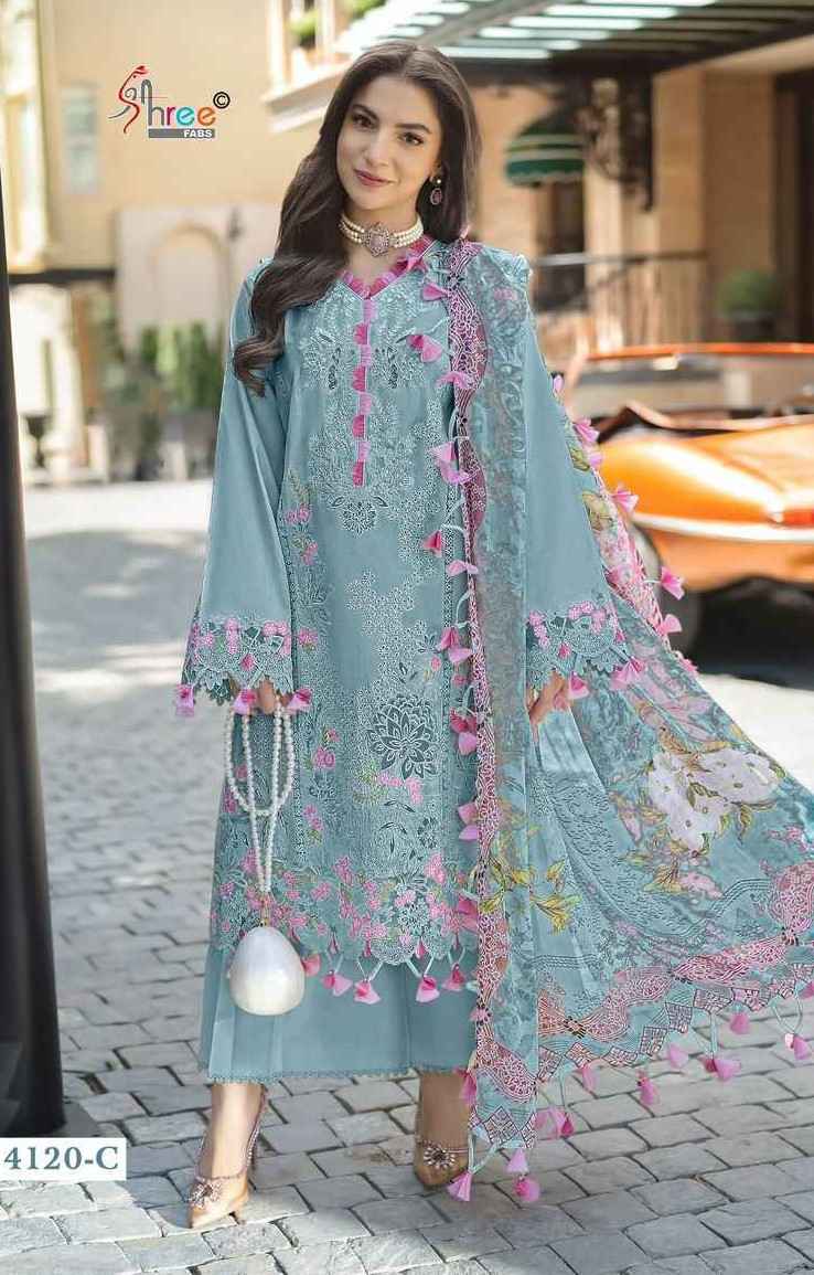 Shree Fabs Ombre Starlet Color Collection Cotton Dress Material (4 pcs Catalogue)