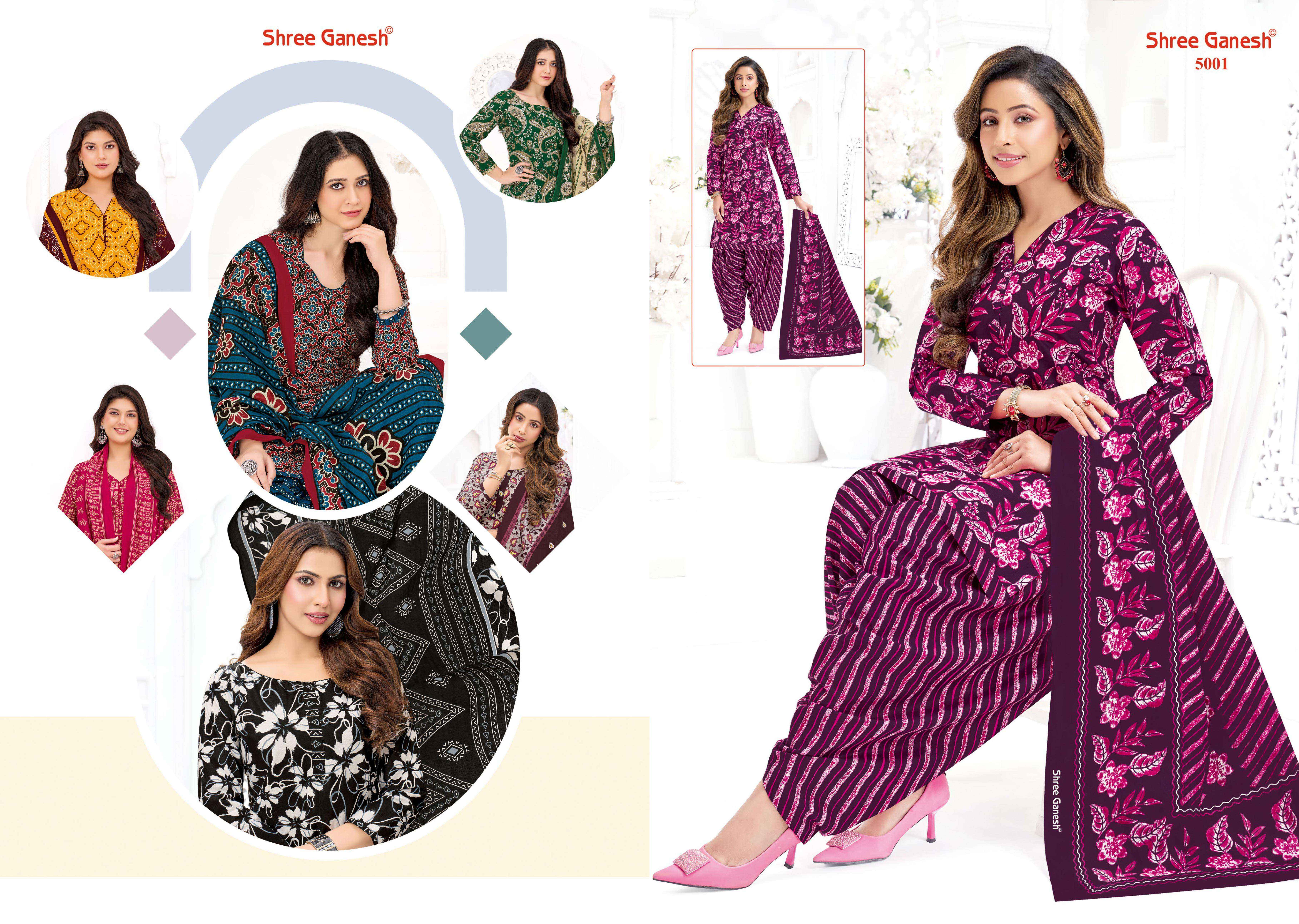 Shree Ganesh Hansika Vol-30 Patiyala Special Cotton Dress Material (20 pcs Catalogue)