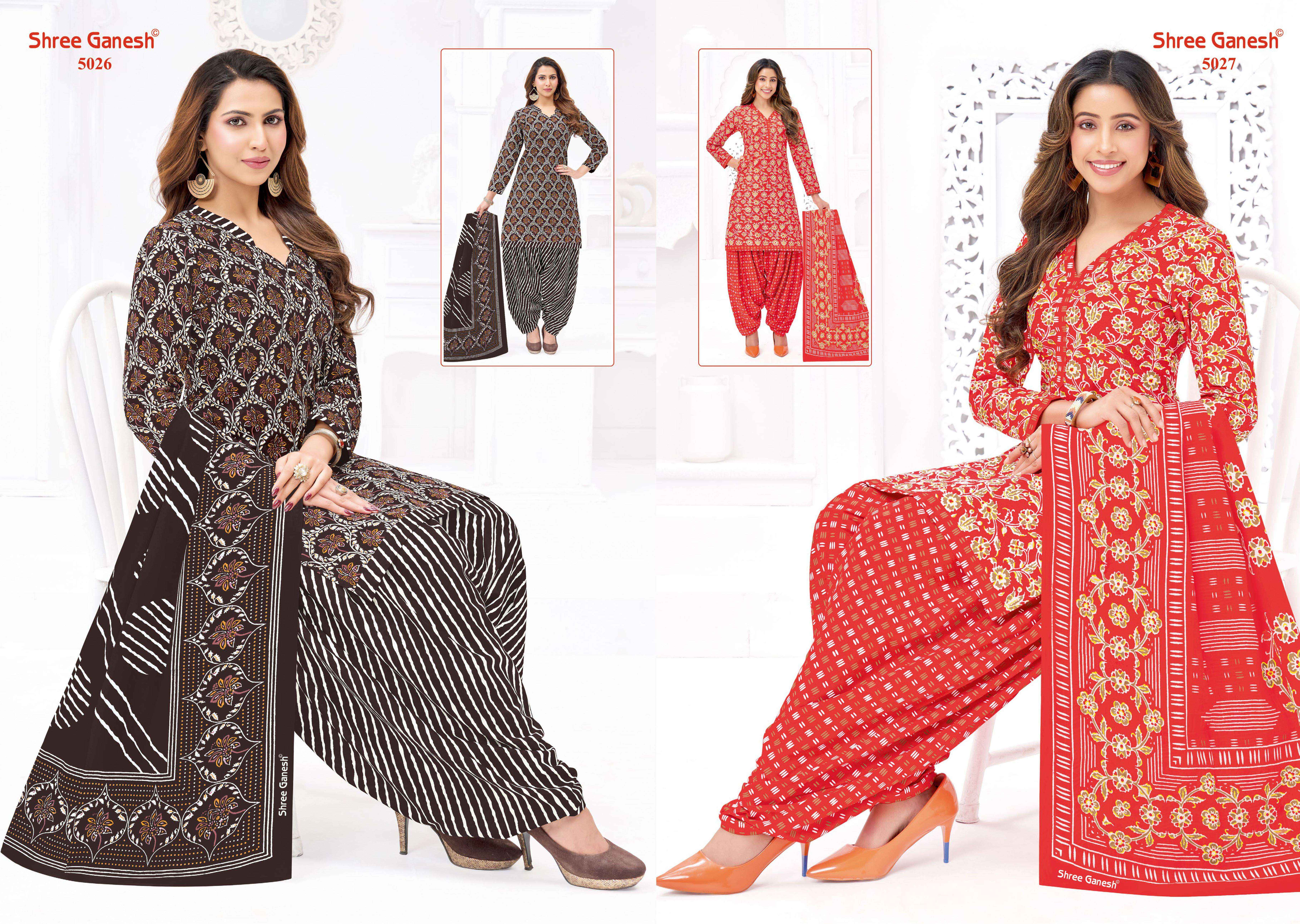 Shree Ganesh Hansika Vol-30 Patiyala Special Cotton Dress Material (20 pcs Catalogue)