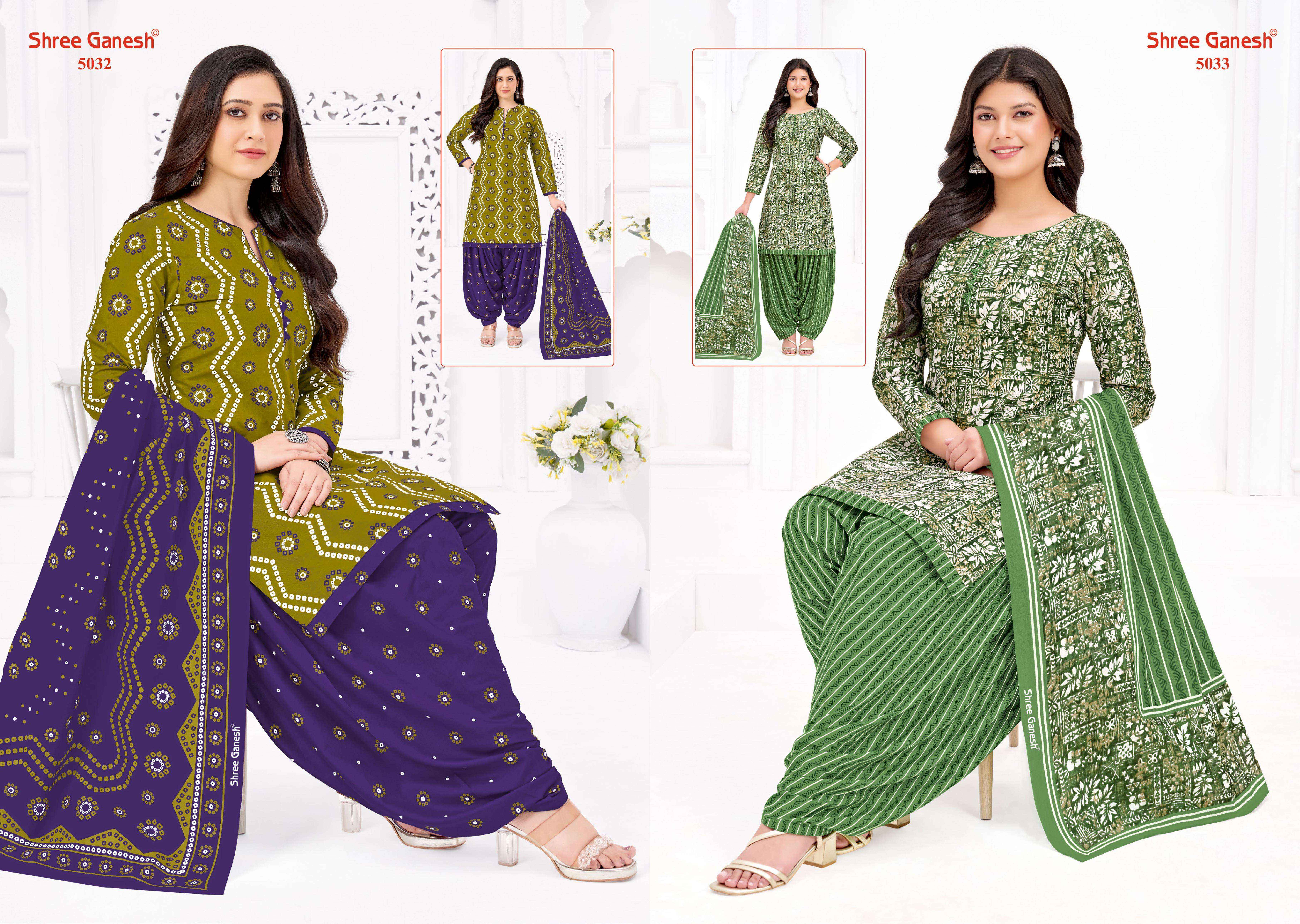 Shree Ganesh Hansika Vol-30 Patiyala Special Cotton Dress Material (20 pcs Catalogue)