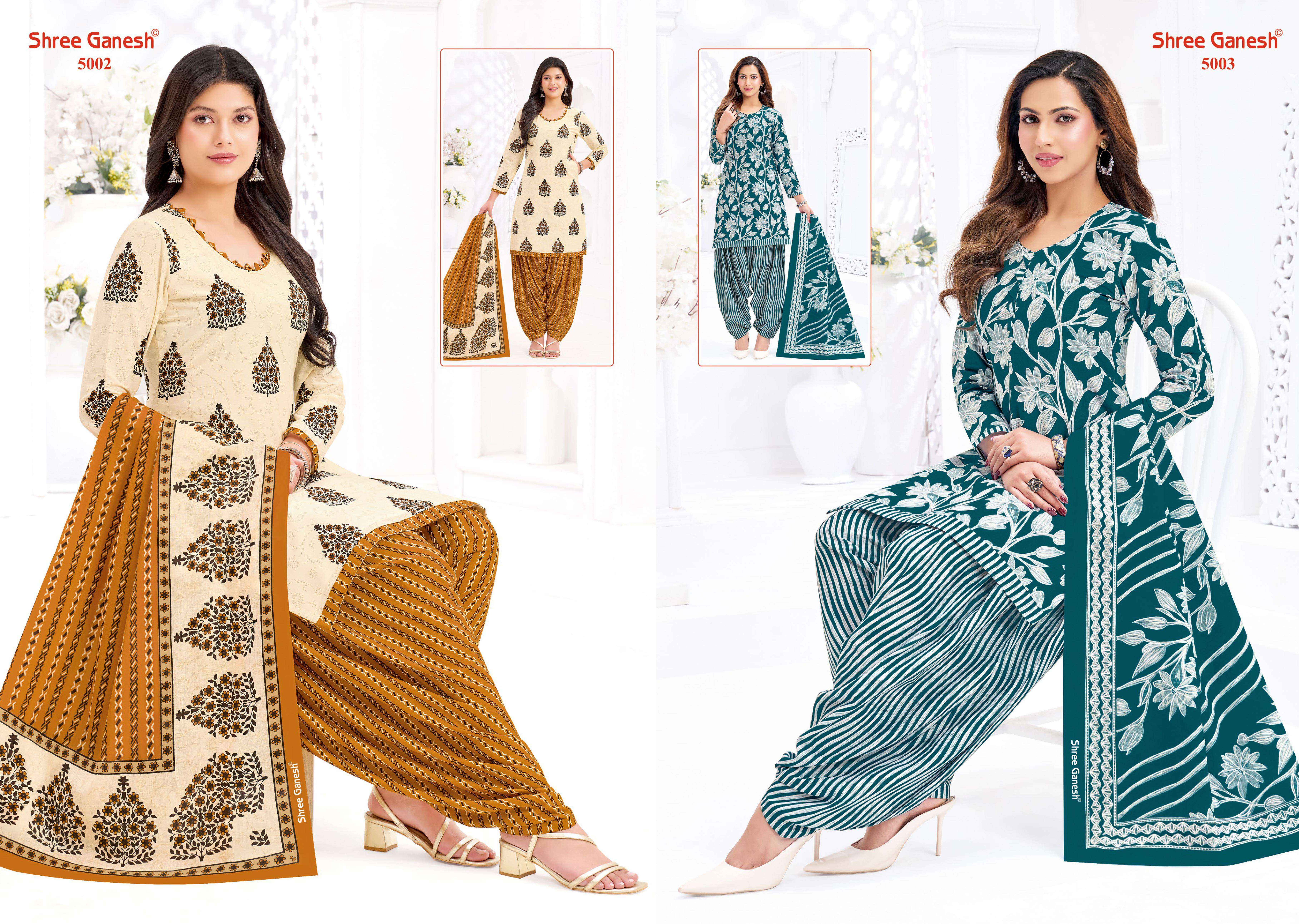 Shree Ganesh Hansika Vol-30 Patiyala Special Cotton Dress Material (20 pcs Catalogue)