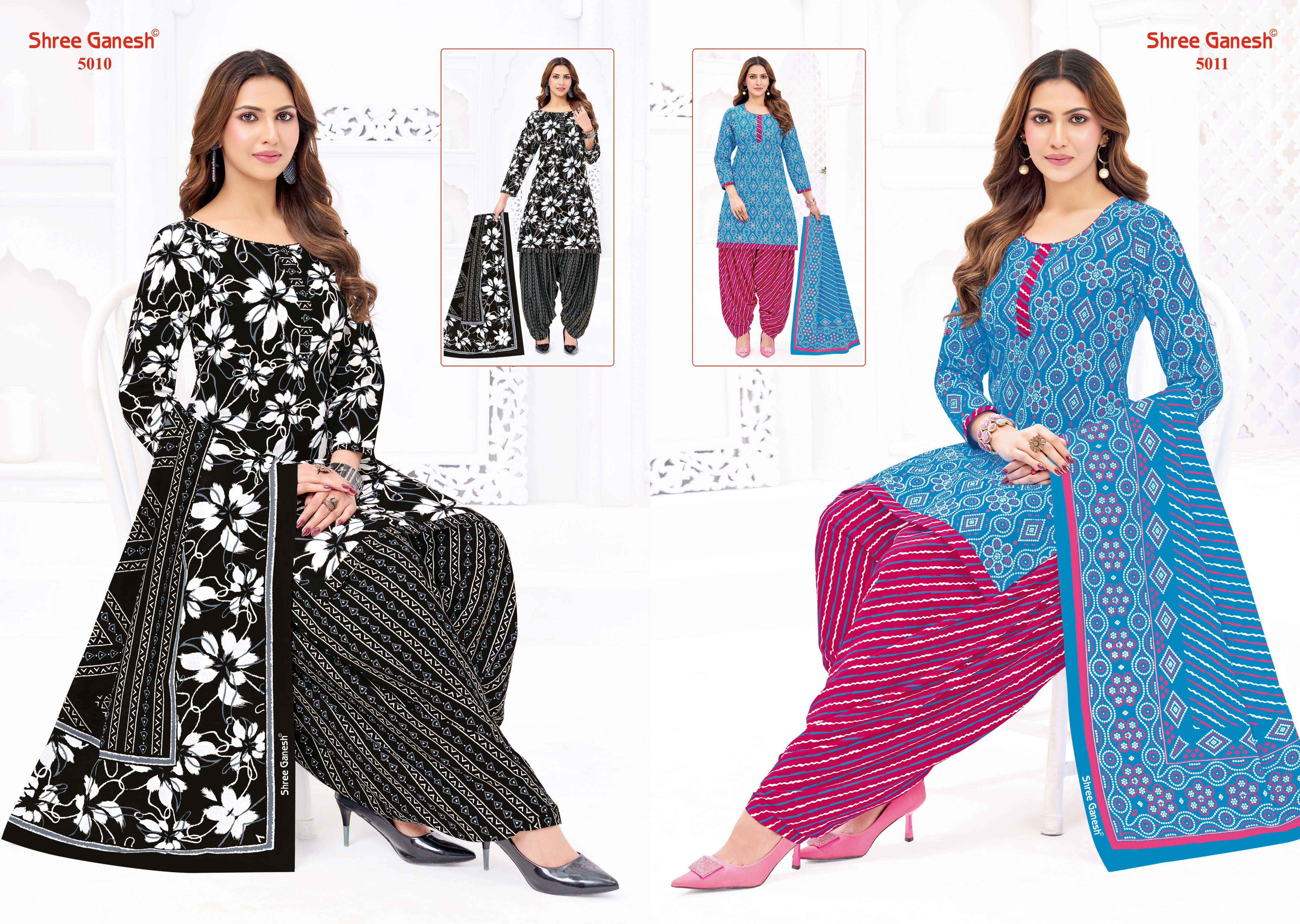 Shree Ganesh Hansika Vol-30 Patiyala Special Cotton Dress Material (20 pcs Catalogue)
