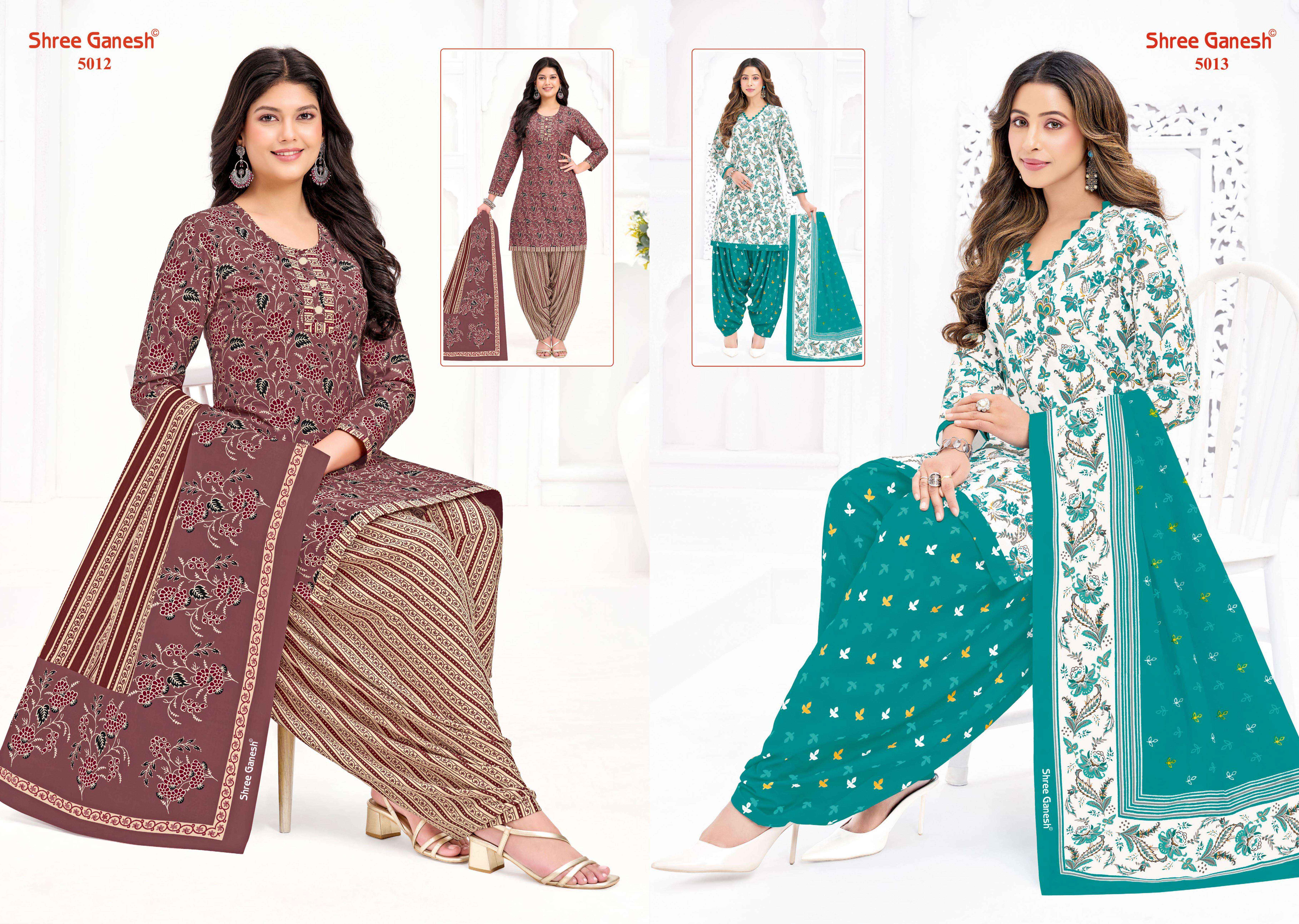 Shree Ganesh Hansika Vol-30 Patiyala Special Cotton Dress Material (20 pcs Catalogue)
