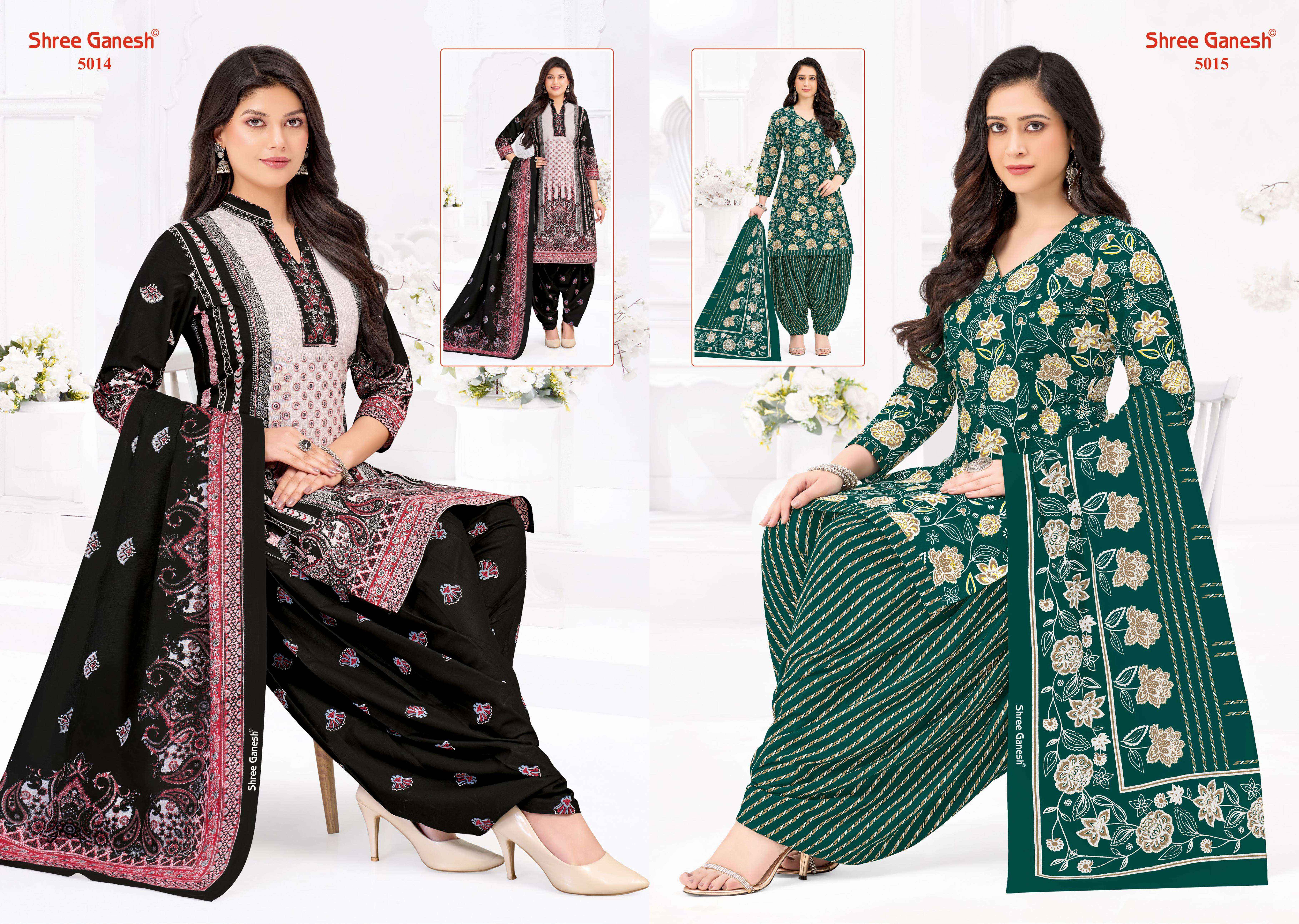 Shree Ganesh Hansika Vol-30 Patiyala Special Cotton Dress Material (20 pcs Catalogue)