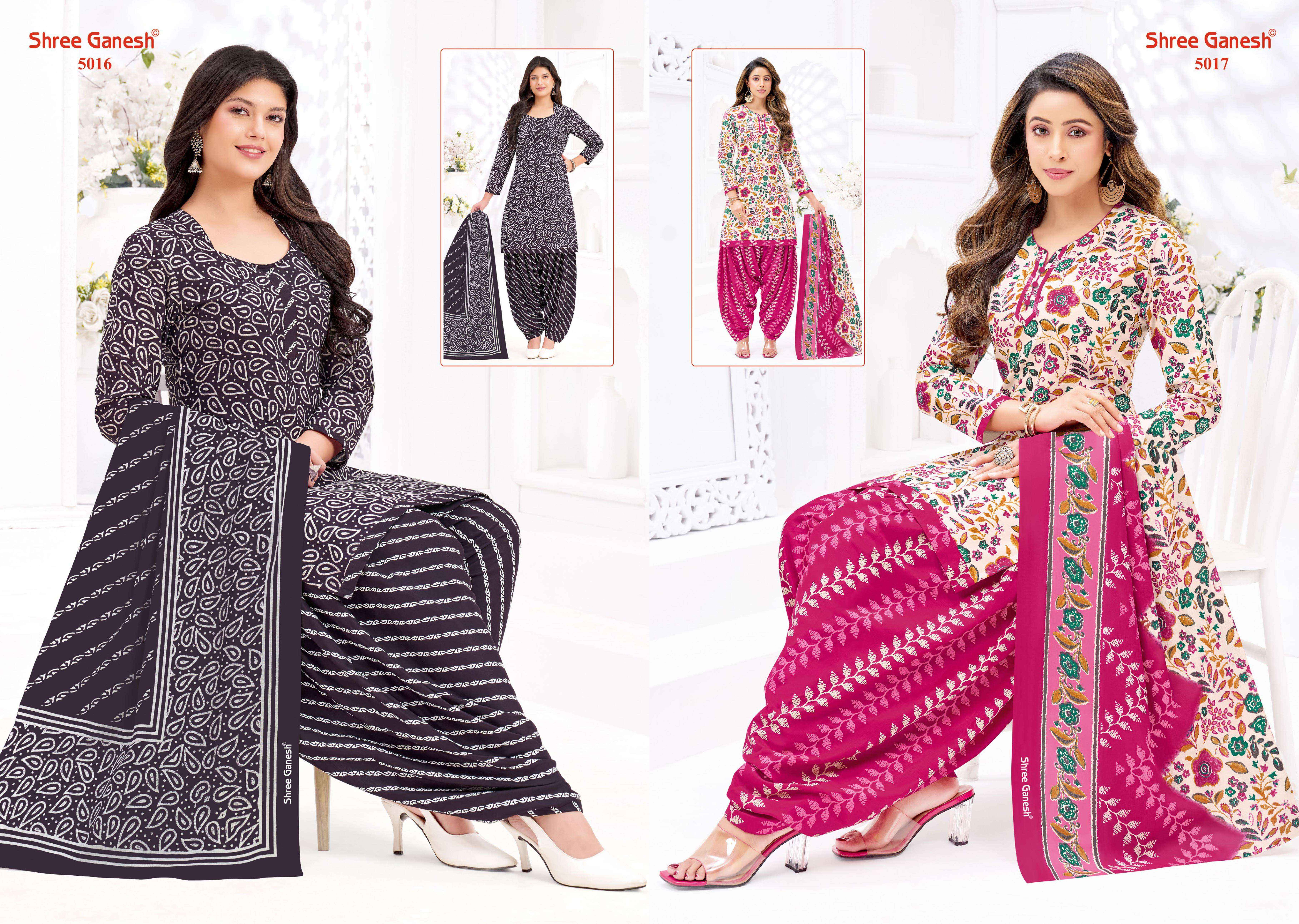 Shree Ganesh Hansika Vol-30 Patiyala Special Cotton Dress Material (20 pcs Catalogue)