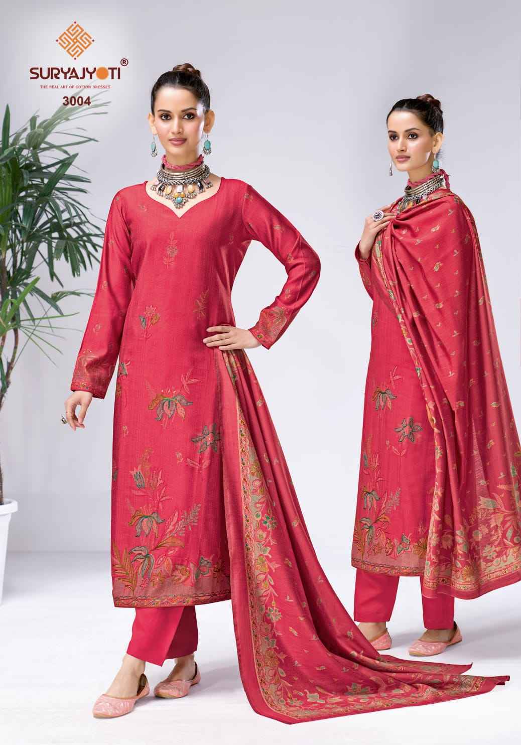 Suryajyoti Chikiri Vol-3 Roman Silk Dress Material (6 Pcs Catalouge)