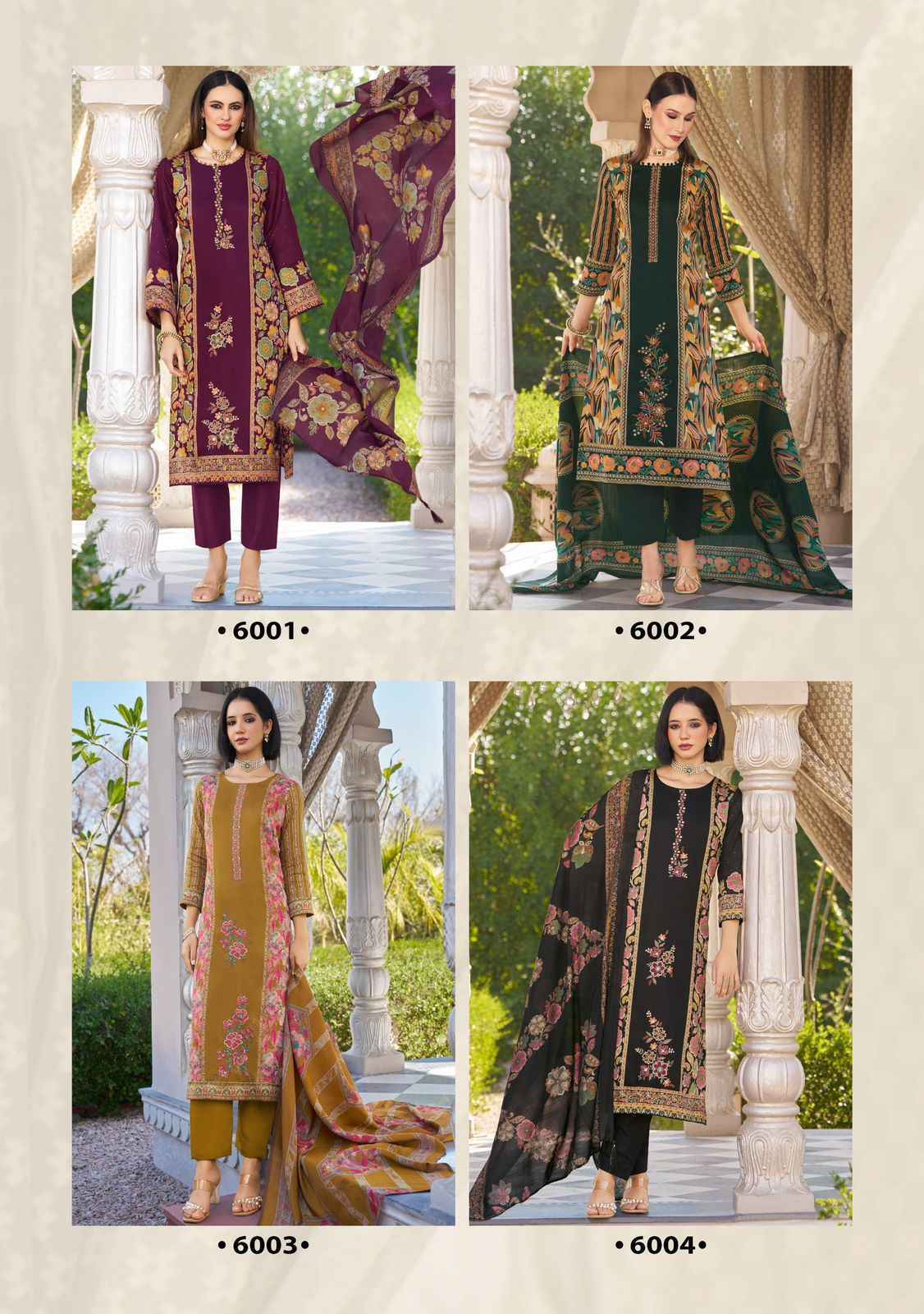 Suryajyoti Kaamini Vol-6 Jam Satin Dress Material (6 pcs Catalogue)