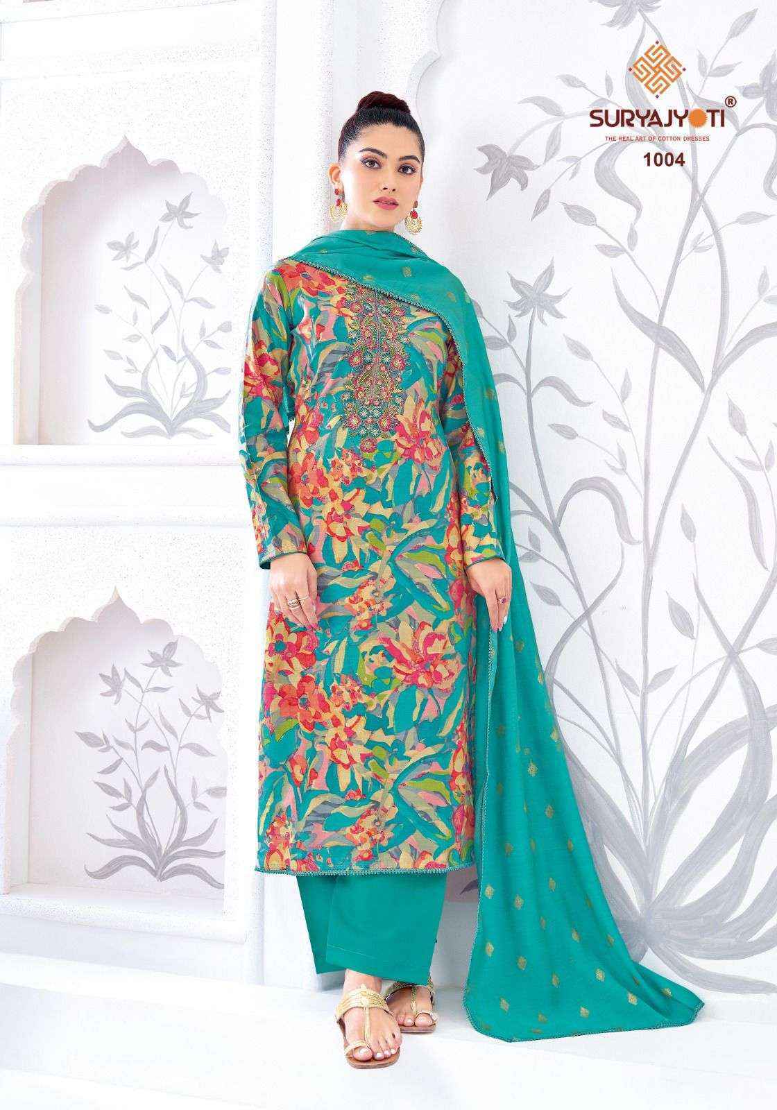 Suryajyoti Kashika Vol-1 Modal Silk Dress Material (6 pcs Catalogue)