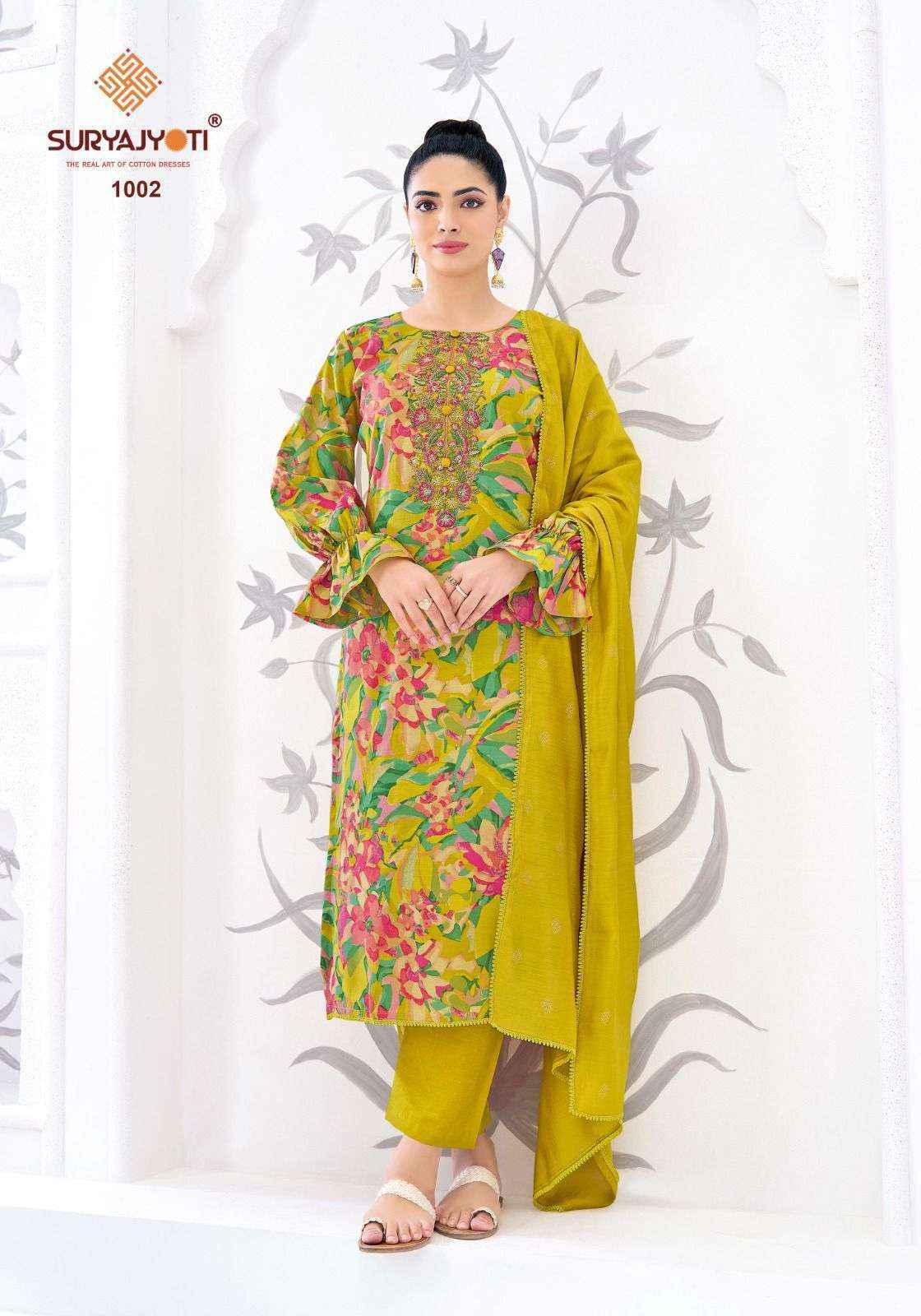Suryajyoti Kashika Vol-1 Modal Silk Dress Material (6 pcs Catalogue)