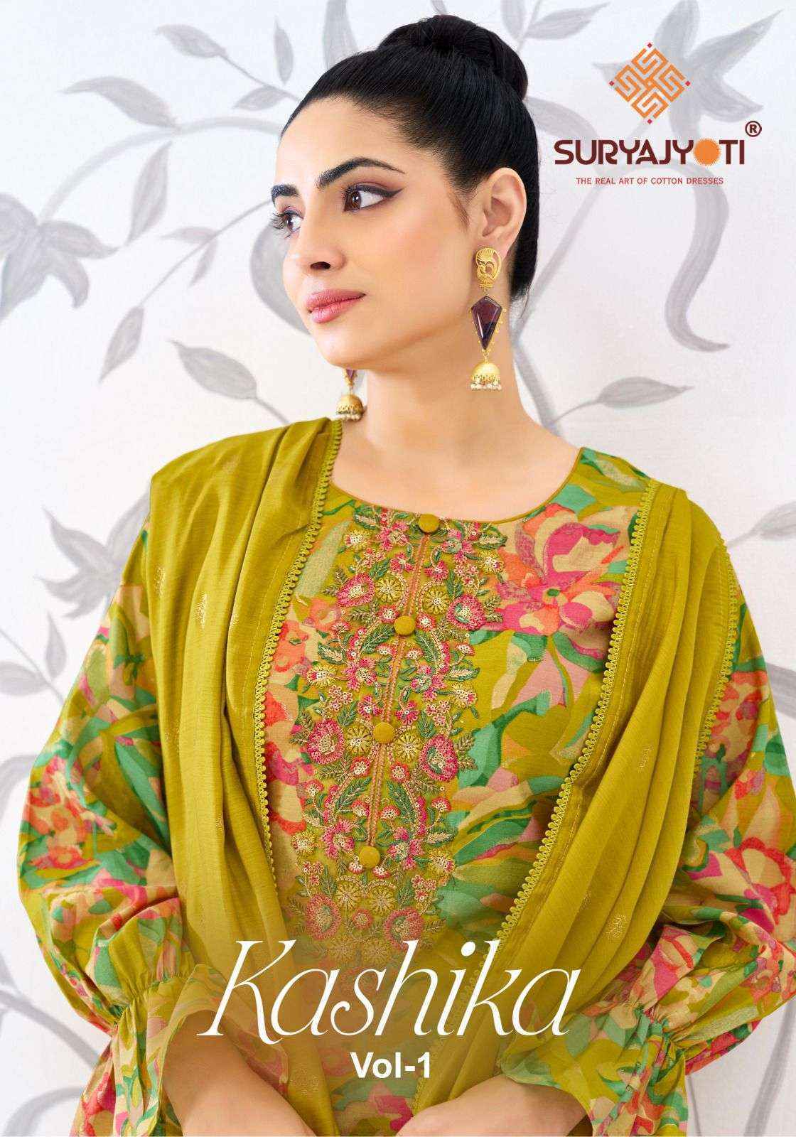 Suryajyoti Kashika Vol-1 Modal Silk Dress Material (6 pcs Catalogue)