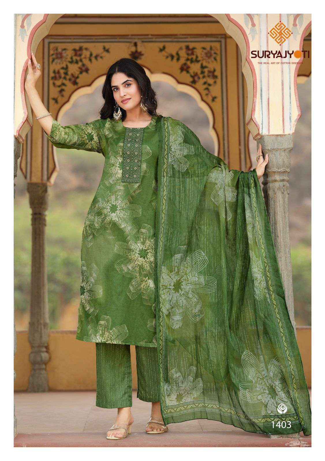 Suryajyoti Nikhaar Vol-14 Readymade Cotton Dress (10 pcs Catalogue)