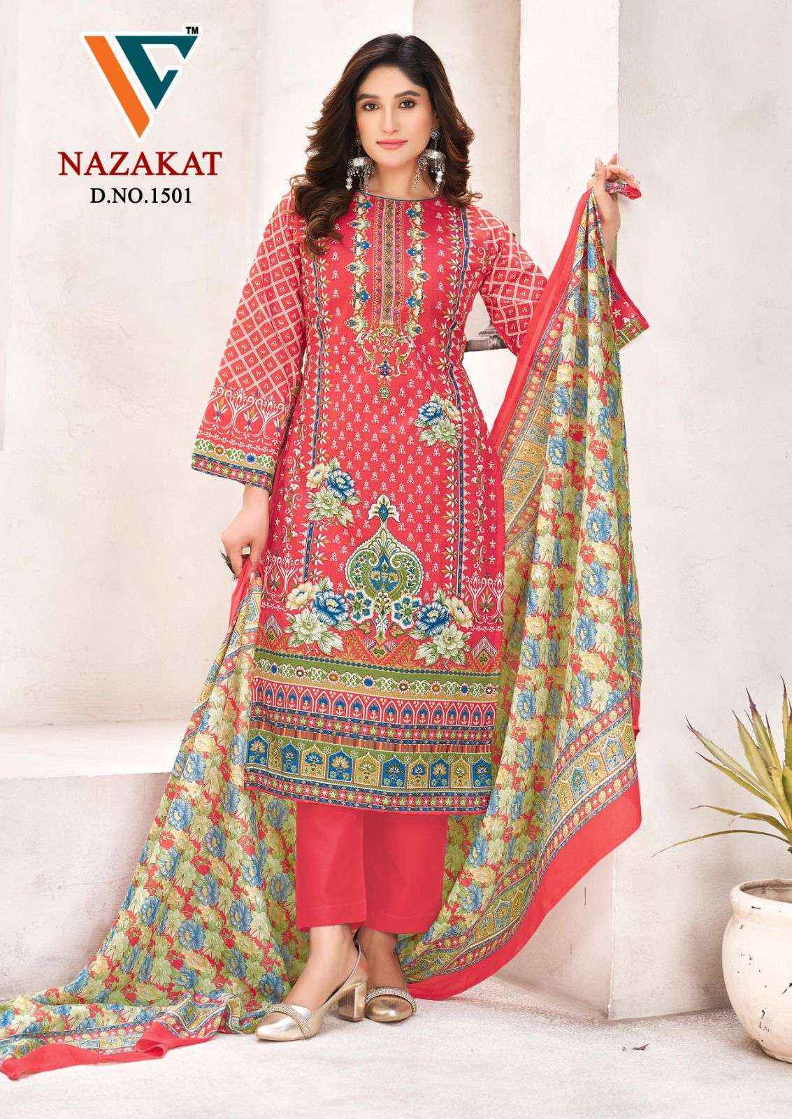 Vandana Creation Nazakat Vol-15 Cotton Dress Material (8 pcs Catalogue)