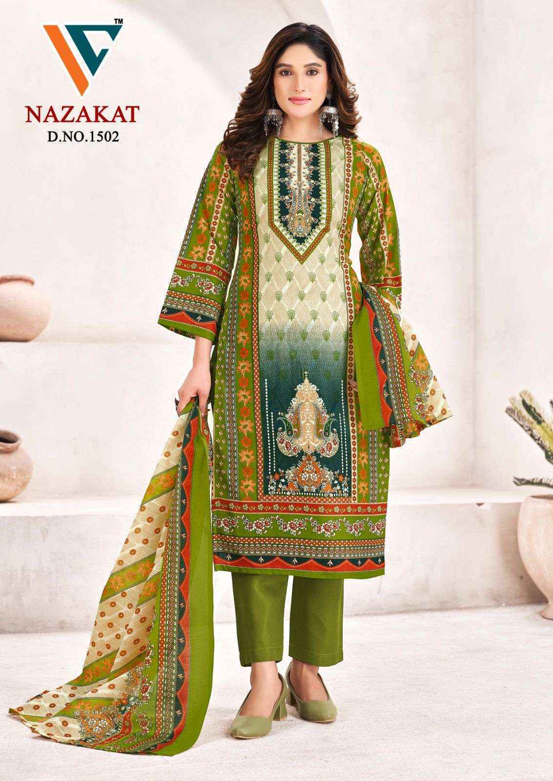 Vandana Creation Nazakat Vol-15 Cotton Dress Material (8 pcs Catalogue)